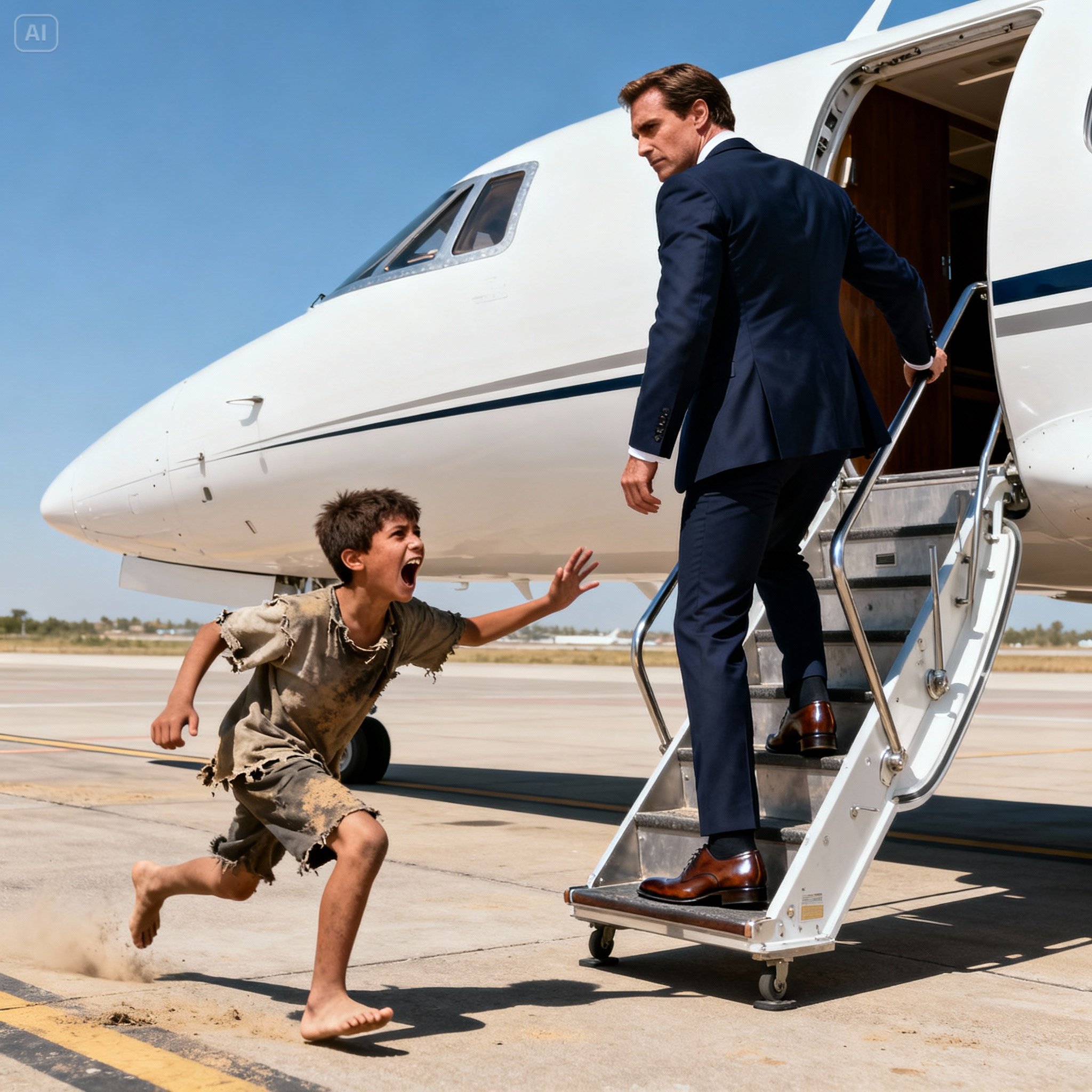 12-Year-Old Street Boy Warns Billionaire Not to Board His Plane: What the Mechanics Found Seconds Later Left Everyone in Shock…
