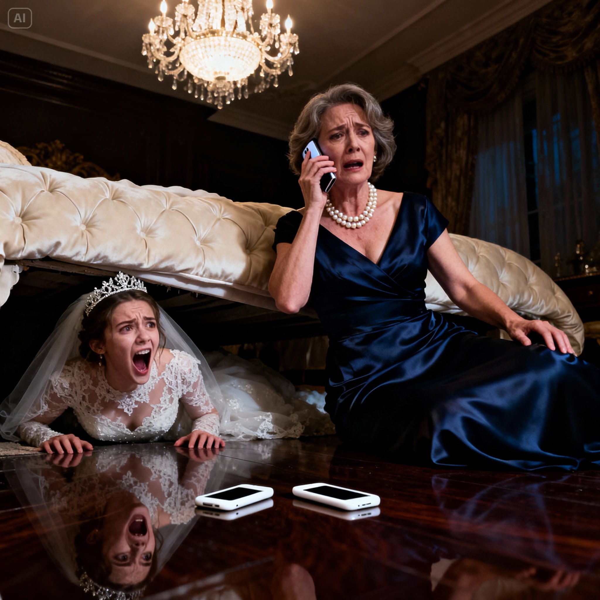 ON MY WEDDING NIGHT, I HID UNDER THE BED TO PLAY A PRANK ON MY HUSBAND, BUT THE PERSON WHO ENTERED THE ROOM WASN’T HIM, AND WHAT I HEARD OVER THE SPEAKERPHONE SHATTERED MY WORLD IN SECONDS…