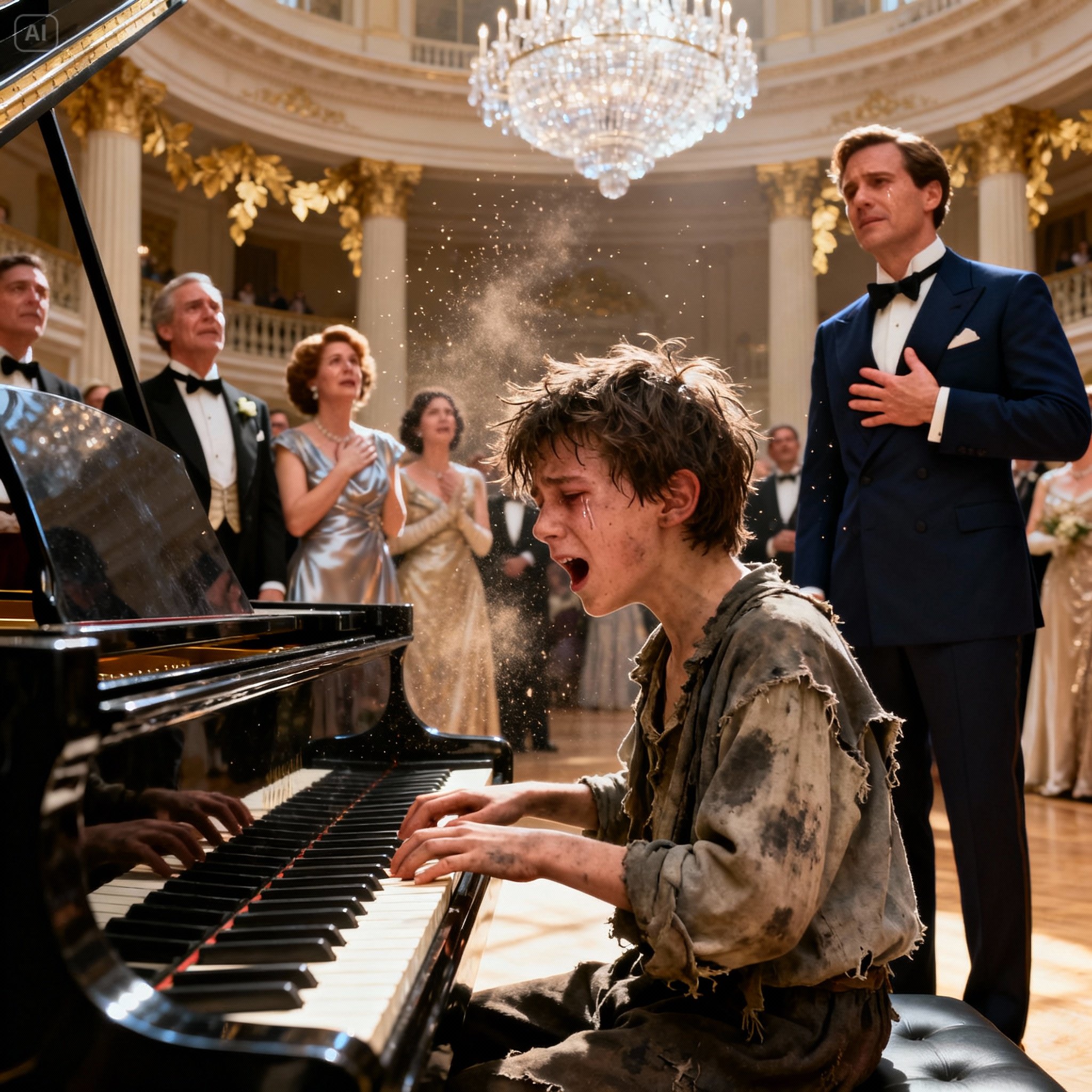 “I’LL GIVE YOU 10 MILLION IF YOU TOUCH THAT PIANO” — THE BILLIONAIRE LAUGHED, BUT THE POOR BOY SHOCKED HIM