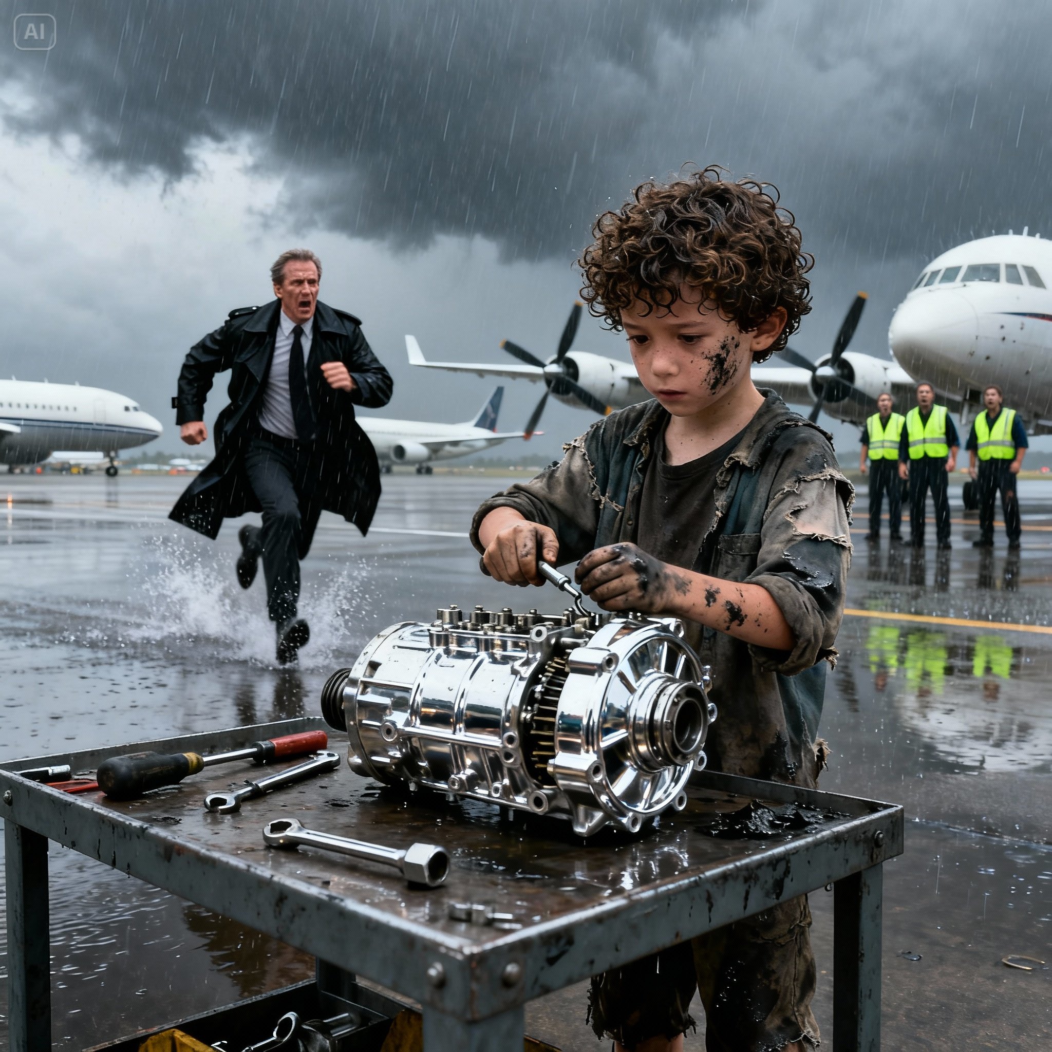 “Let me try. I can fix it.” — A homeless Black girl solved the billionaire’s jet engine problem when no one else could.