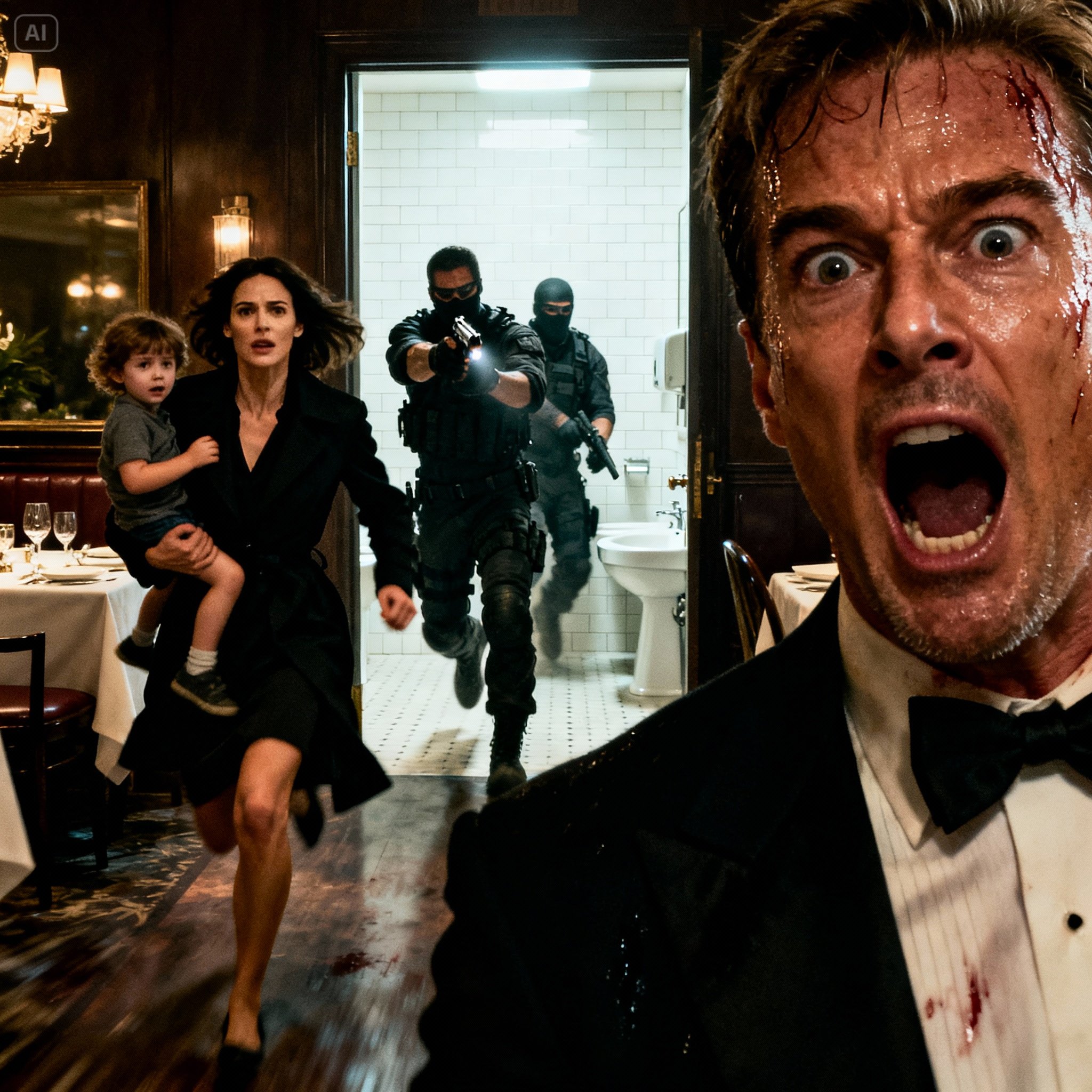 My husband, my 5-year-old son, and I went to a fancy restaurant. When my husband went to the bathroom, the waiter whispered in a shaky voice, “Run now, ma’am!” My blood ran cold. My son and I immediately ran out of the restaurant… And what happened next was…