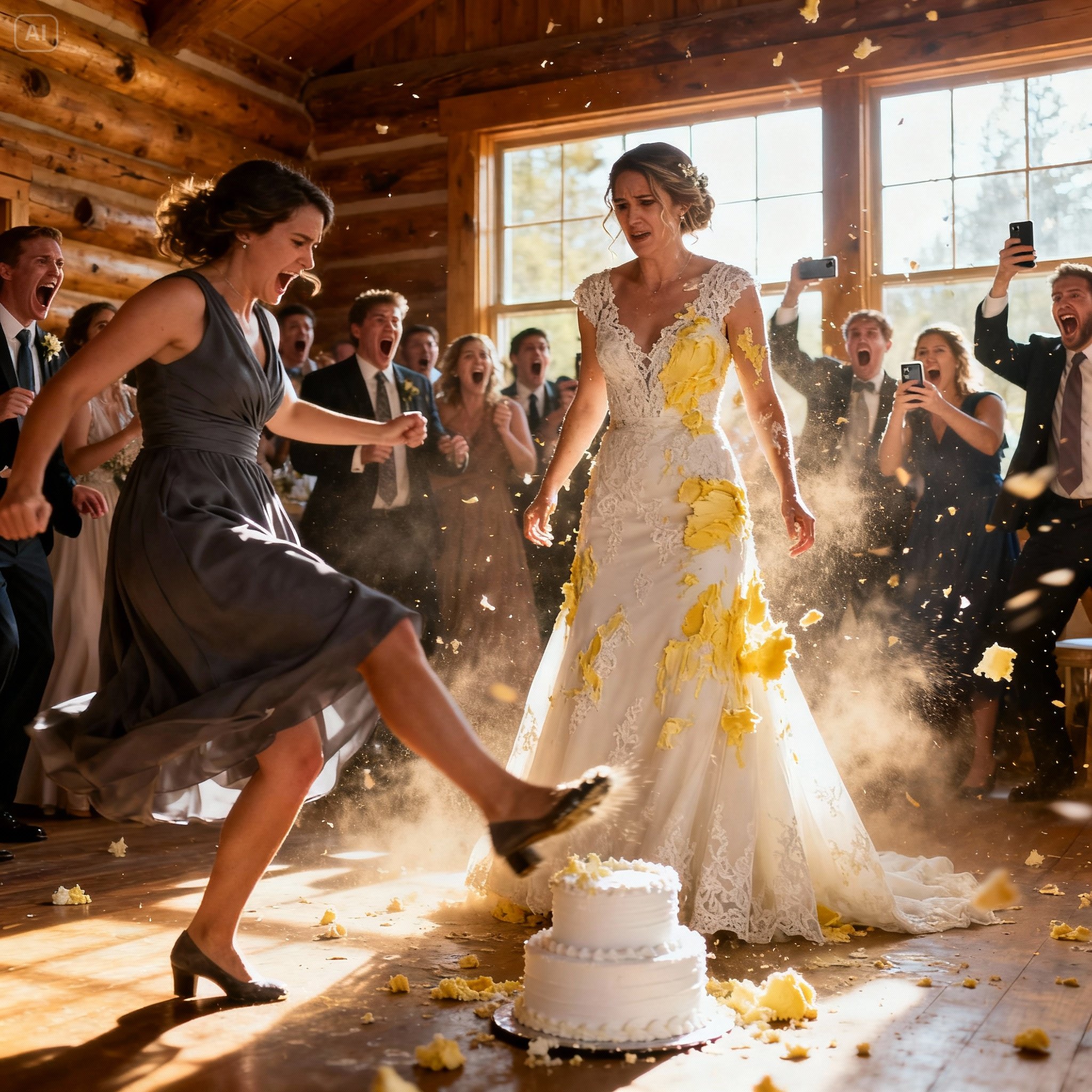 On my wedding day, my sister made a huge fuss – throwing champagne, smashing the wedding cake, and yelling, “This is what you pay for acting all high and mighty!”
