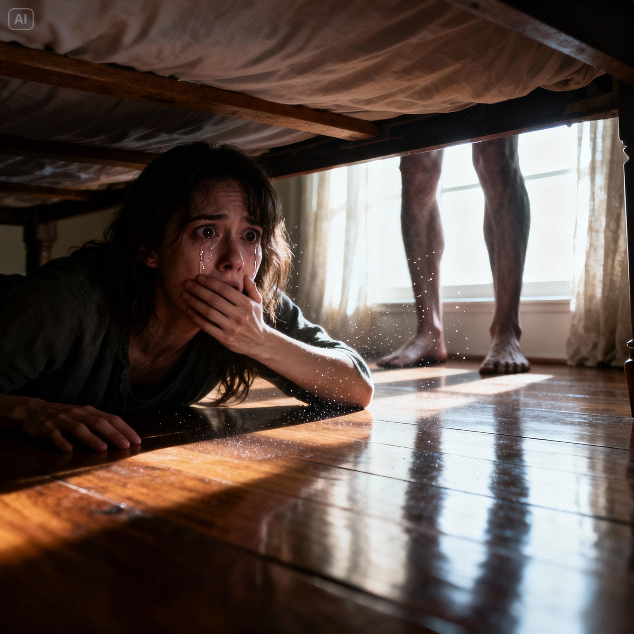 My Neighbor Heard Screams in My Empty House — So I Pretended to Leave… and Hid Under the Bed to Discover Who Was Really Inside.