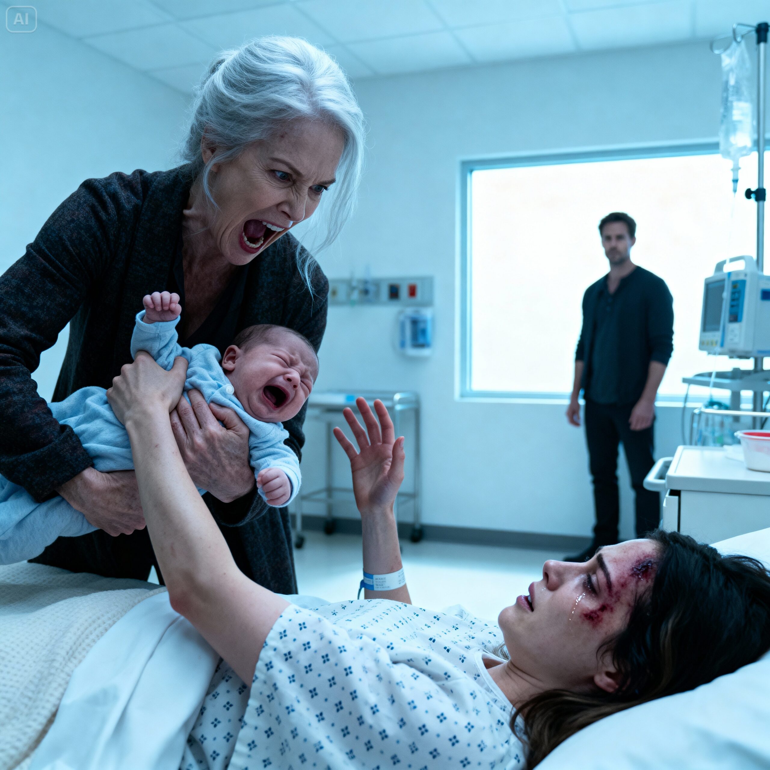 AFTER THE ACCIDENT, I LAY MOTIONLESS IN A HOSPITAL BED, MY LEGS NUMB AND PHYSICAL PAIN PIERCING ME WITH EVERY BREATH—BUT NOTHING COMPARED TO THAT MOMENT.