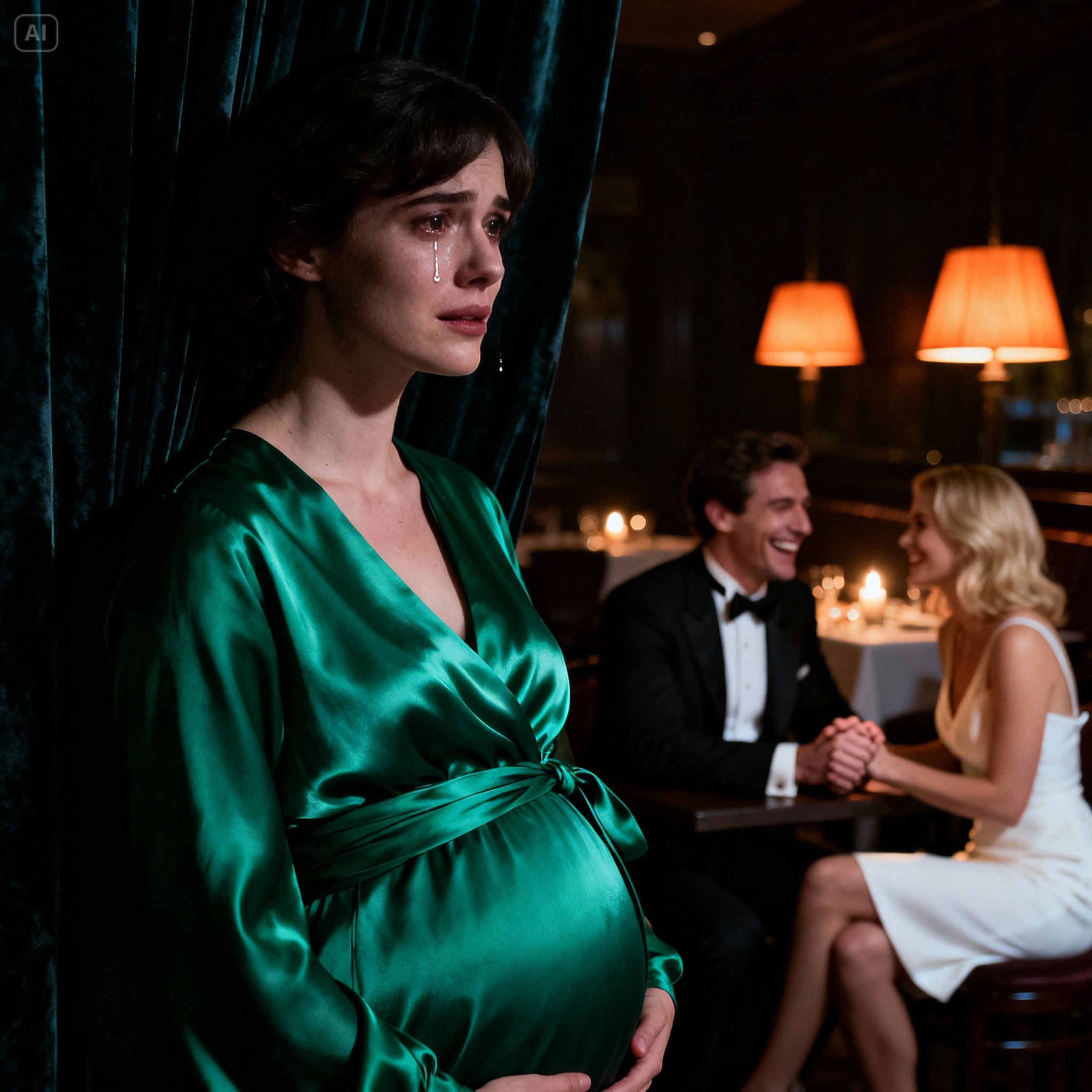 My husband texted “this meeting is brutal” while I watched him kiss his secretary across the restaurant. I was 7 months pregnant and holding his corporate card. I didn’t cry. I ordered the most expensive champagne for them. He toasted to his luck, unaware that the receipt I signed contained a message that would end his career in 5 minutes..