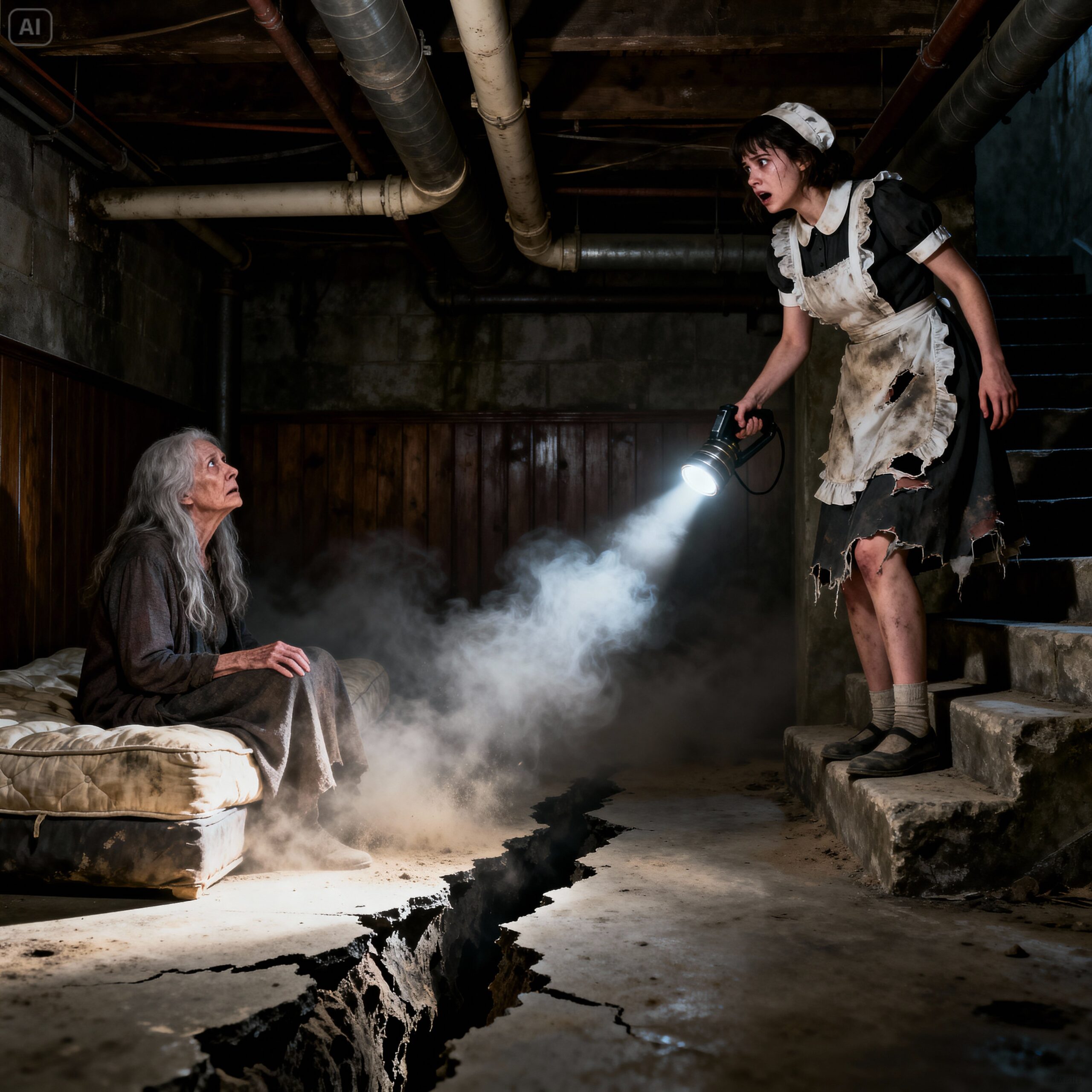 A MAID DISCOVERS THE MILLIONAIRE’S MOTHER LOCKED IN THE BASEMENT… BY HIS CRUEL WIFE…