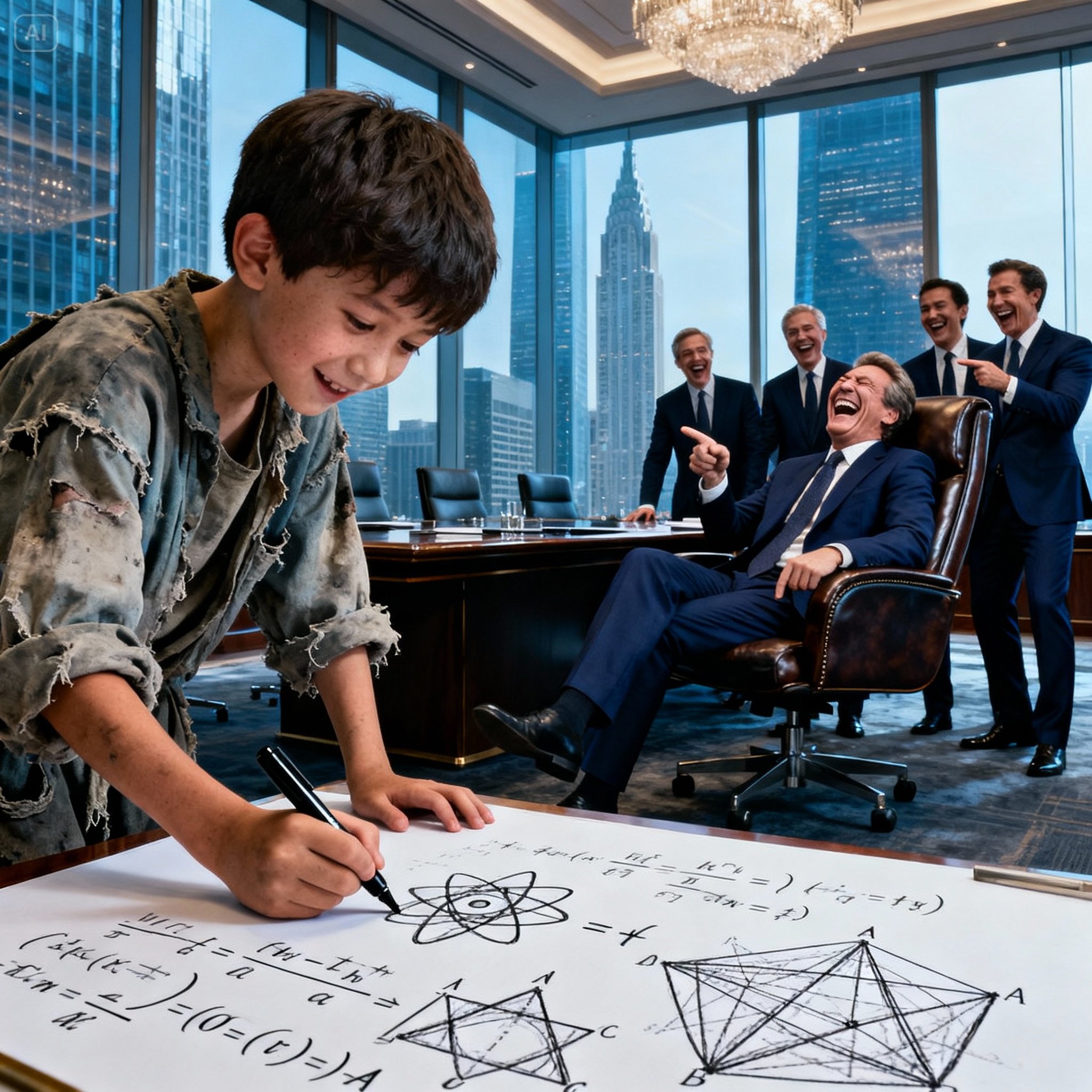 “Your calculations are wrong…” said the poor boy… The millionaire laughed… but he was also shocked.