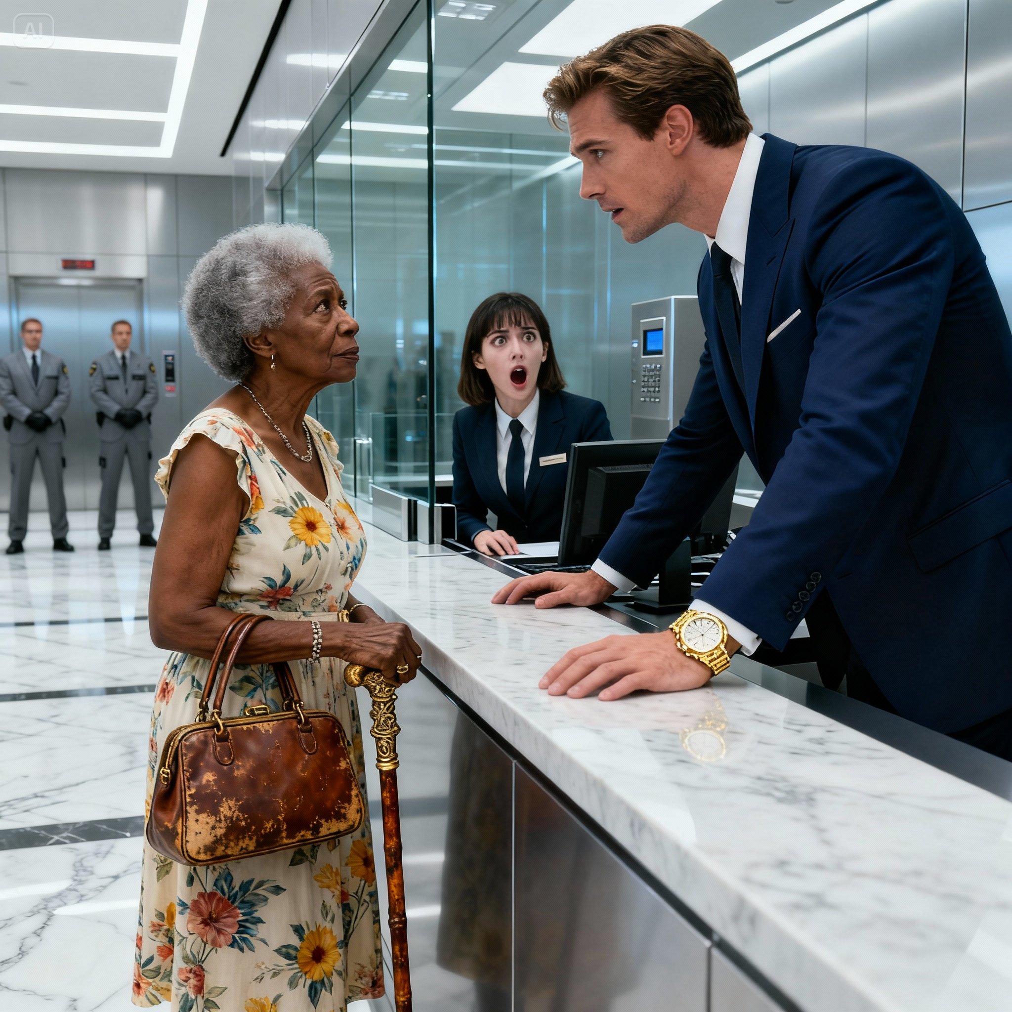 “I JUST WANNA CHECK MY BALANCE”—SAID THE 90-year-old BLACK WOMAN. Millionaire Laughed… UNTIL HE SAW THE SCREEN