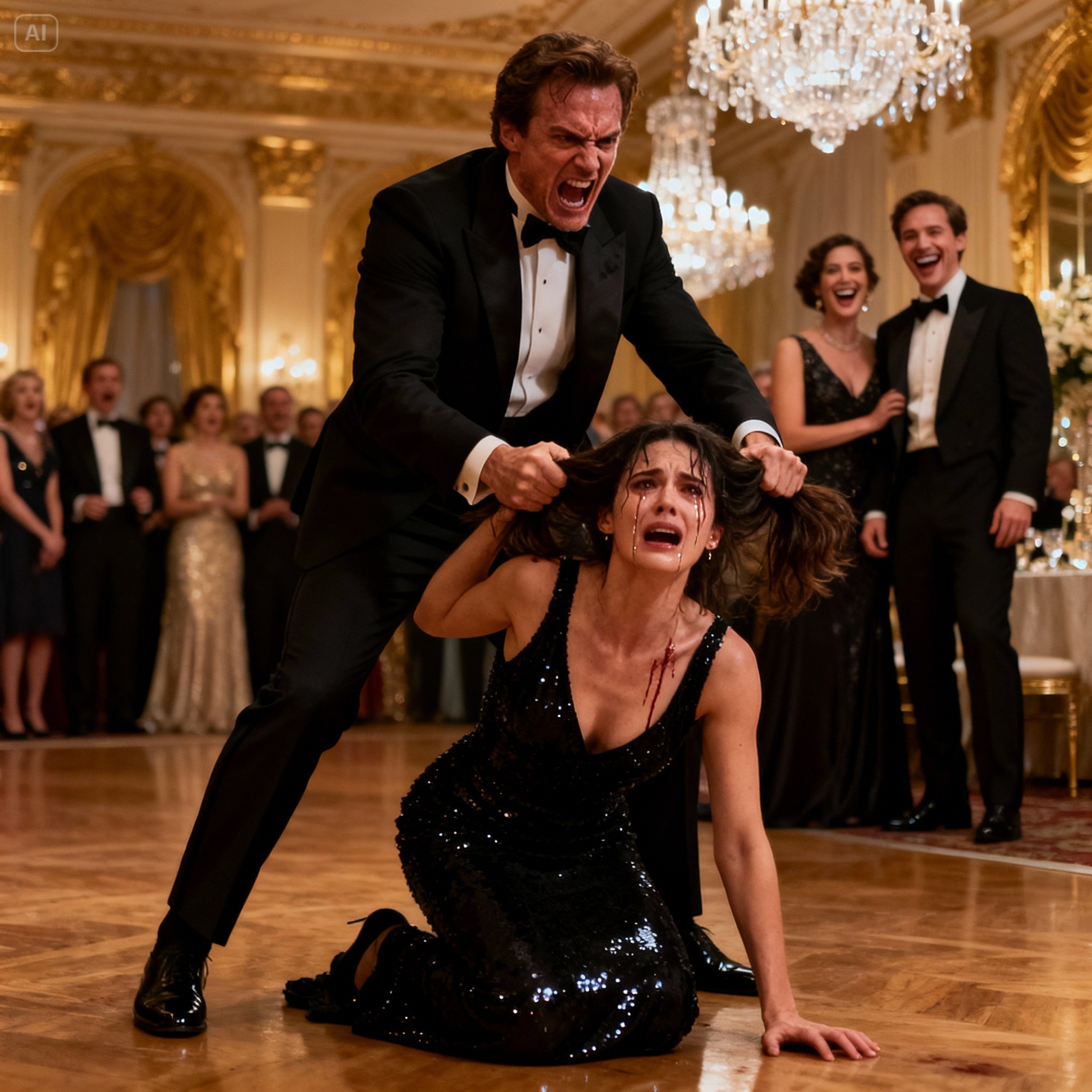 MY HUSBAND STRUCK ME IN THE MIDDLE OF MY PROMOTION PARTY, AND HIS MISTRESS DEFIED ME, SAYING: “ONLY GOD CAN SAVE YOU.” I CALLED IMMEDIATELY… AND EVERYONE FELL SILENT.