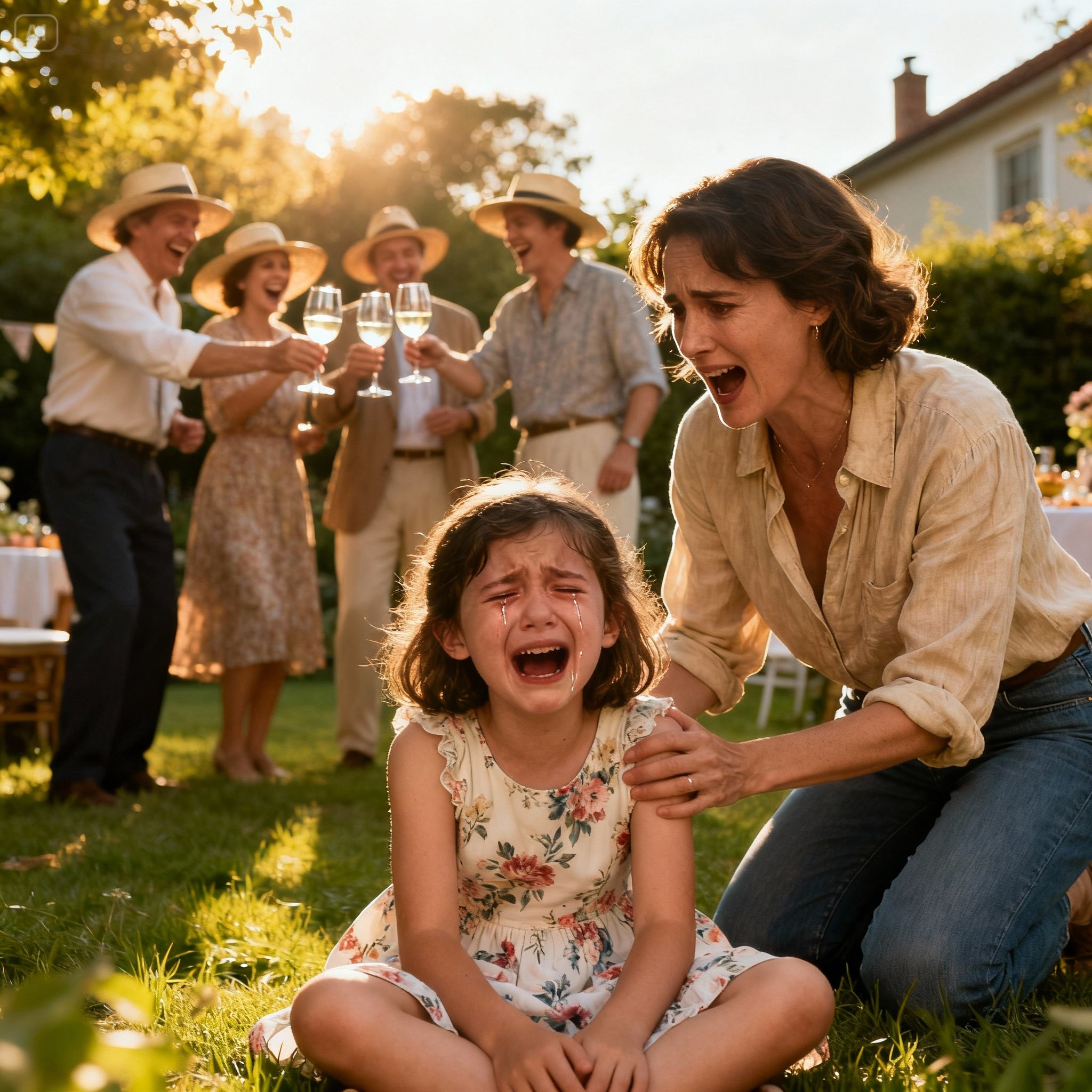 At a family gathering, I found my four-year-old crying alone in a corner, her hand bent in a way that didn’t look right. My sister laughed it off—“She’s overreacting.” When I tried to check on my child, I was brushed aside. Others chimed in, telling me to calm down. I took my daughter and left. At the hospital, doctors confirmed a fracture. The next morning, my mother showed up at my door, pleading for my sister’s future…