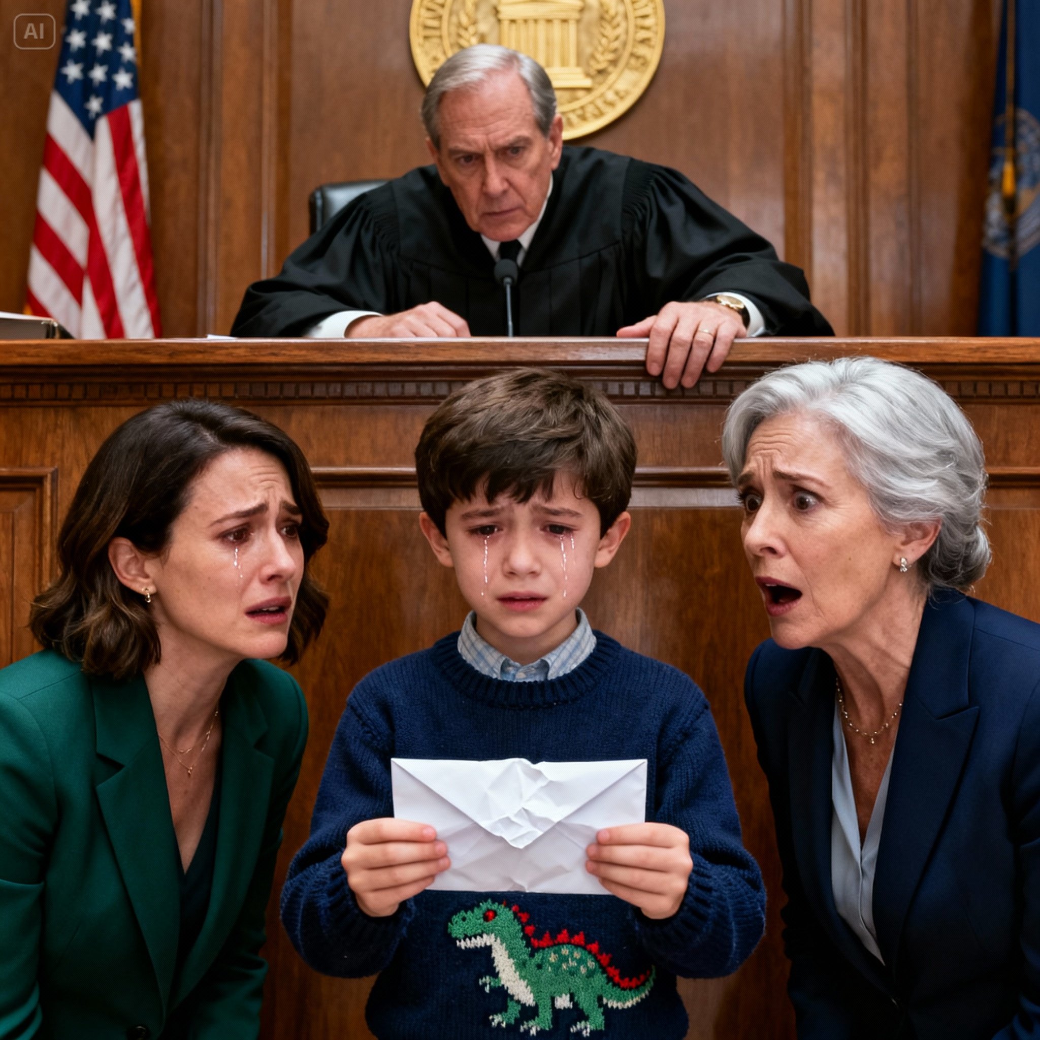 “My mother-in-law told the judge I was ‘unfit to be a mother’ and demanded full custody. The verdict was about to be delivered when my six-year-old son stepped forward with a letter and said: ‘I want to speak.’ What he revealed left the entire courtroom in silence.”