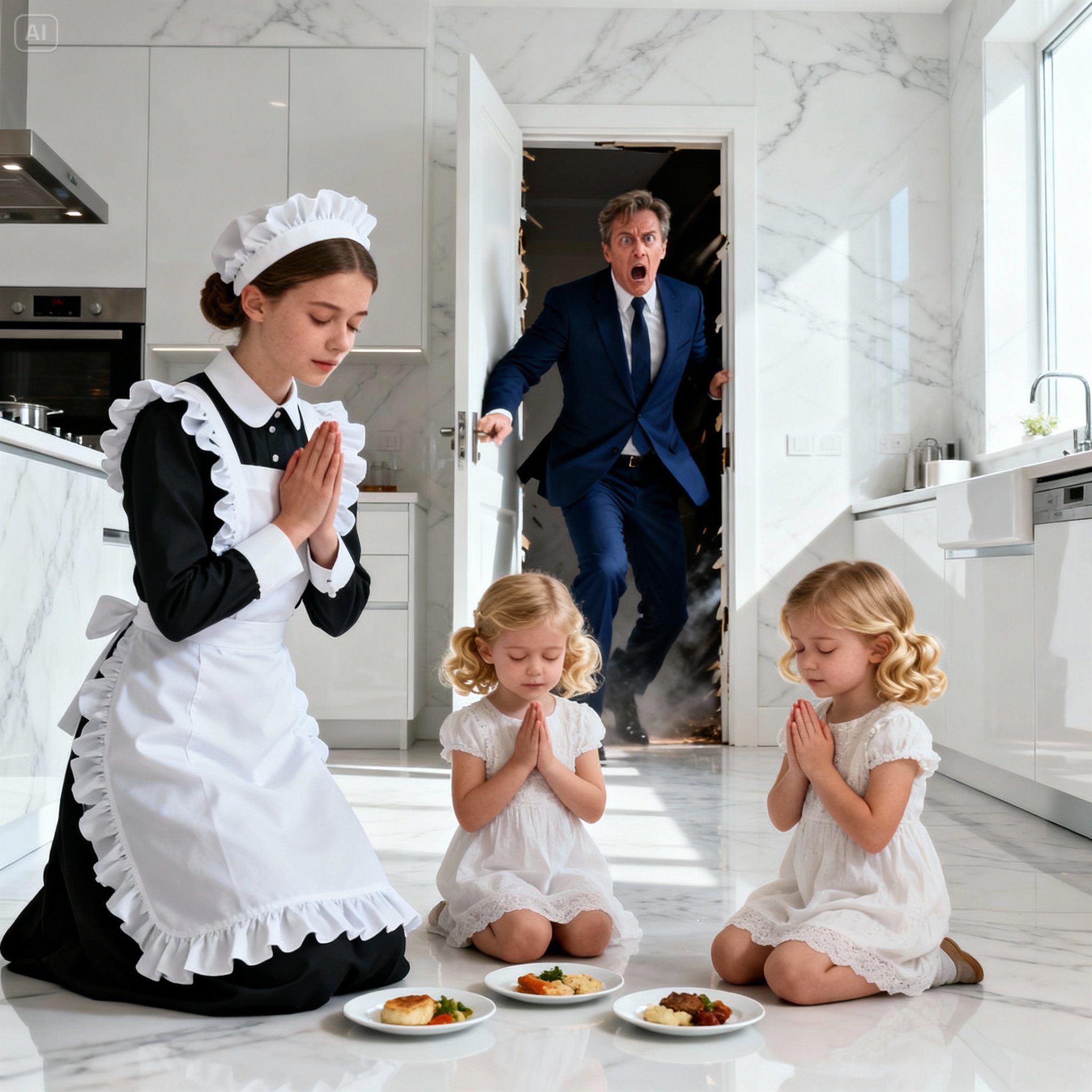 It was almost noon, the boss arrives early for lunch — and what he sees the cleaning lady doing changes everything….