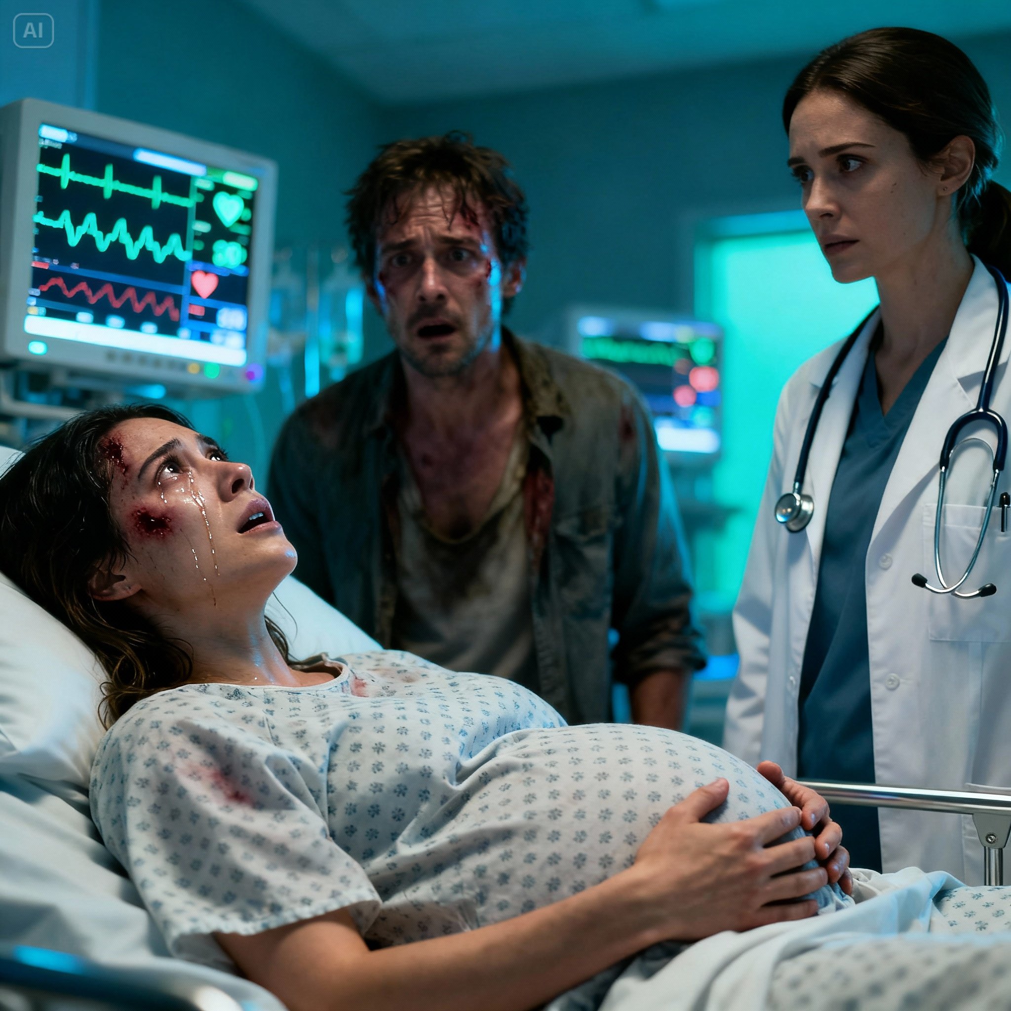 HIS MOTHER SCREAMED AT ME. THEN MY HUSBAND SHOUTED, “HOW DARE YOU DISRESPECT HER?” AND STRUCK ME WHILE I WAS SIX MONTHS PREGNANT… I WAS RUSHED TO THE HOSPITAL, BLEEDING. BUT HE FROZE WHEN THE NURSE SAID…