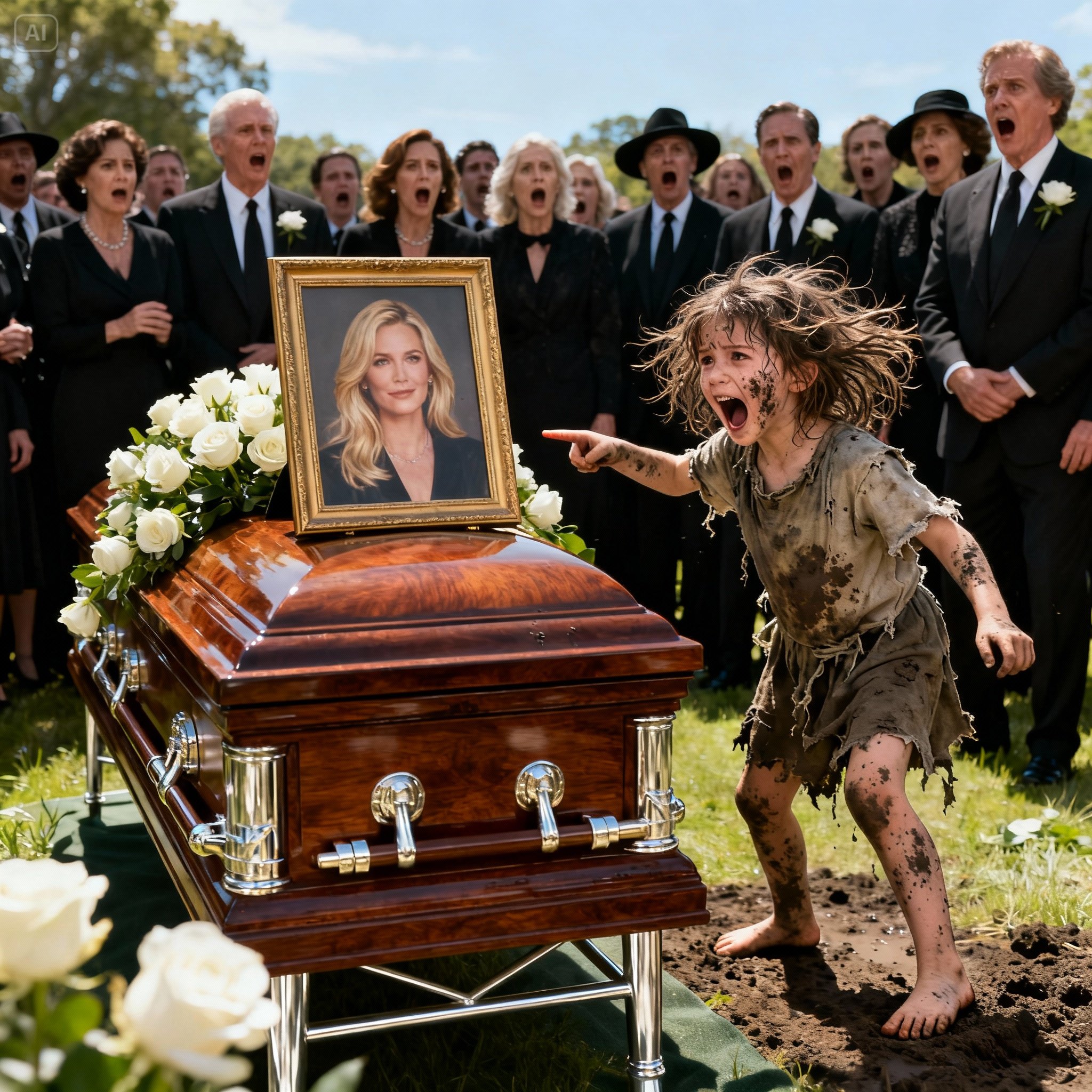 “She’s Not 𝔻𝕖𝕒𝕕!” A Poor Girl Shouted At The Funeral Of The Multimillionaire’s Wife. And The Secret Found Inside The Coffin Unleashed Mexico’s Biggest Manhunt. A Perverse Revenge No One Saw Coming