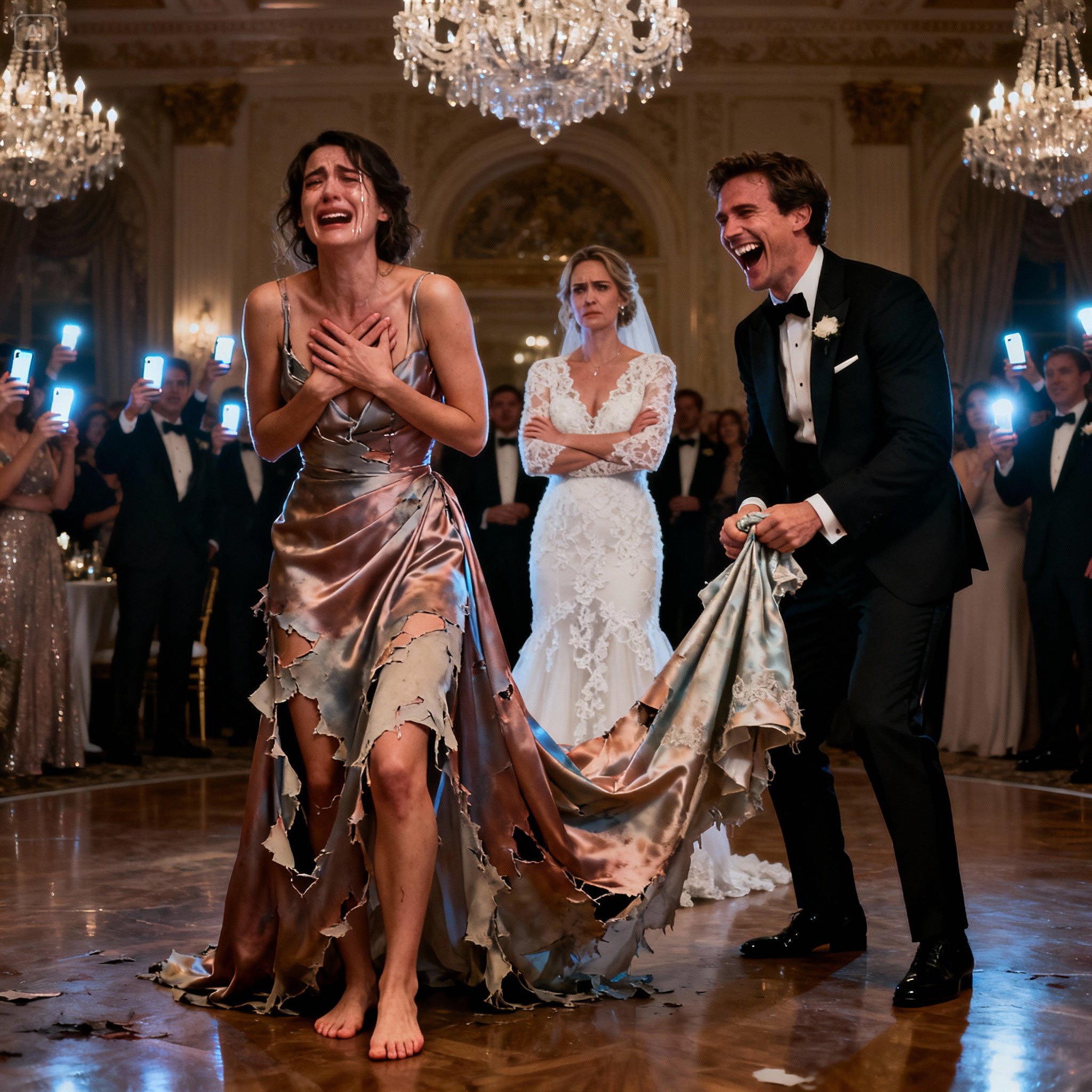 He ripped his pregnant ex-wife’s dress at his wedding to humiliate her — but what she did next made him lose everything…