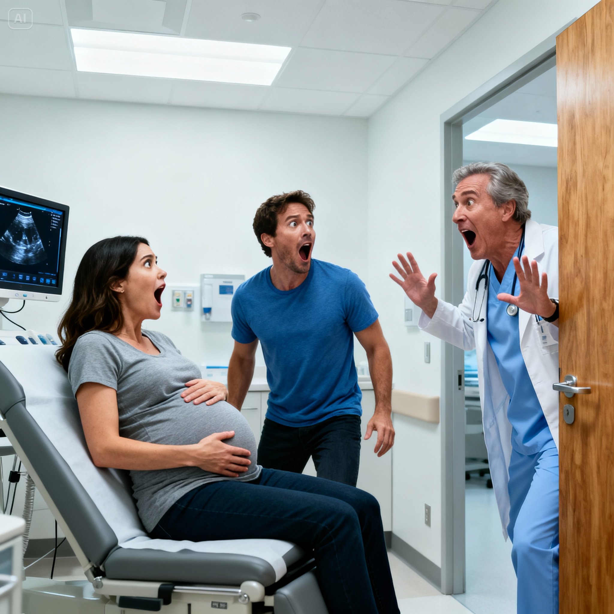 “The doctor dropped the ultrasound probe and RAN out of the room screaming while doing my wife’s ultrasound. I looked at the screen to see my baby… but what I saw made me jump out of bed and run barefoot into the street immediately…”