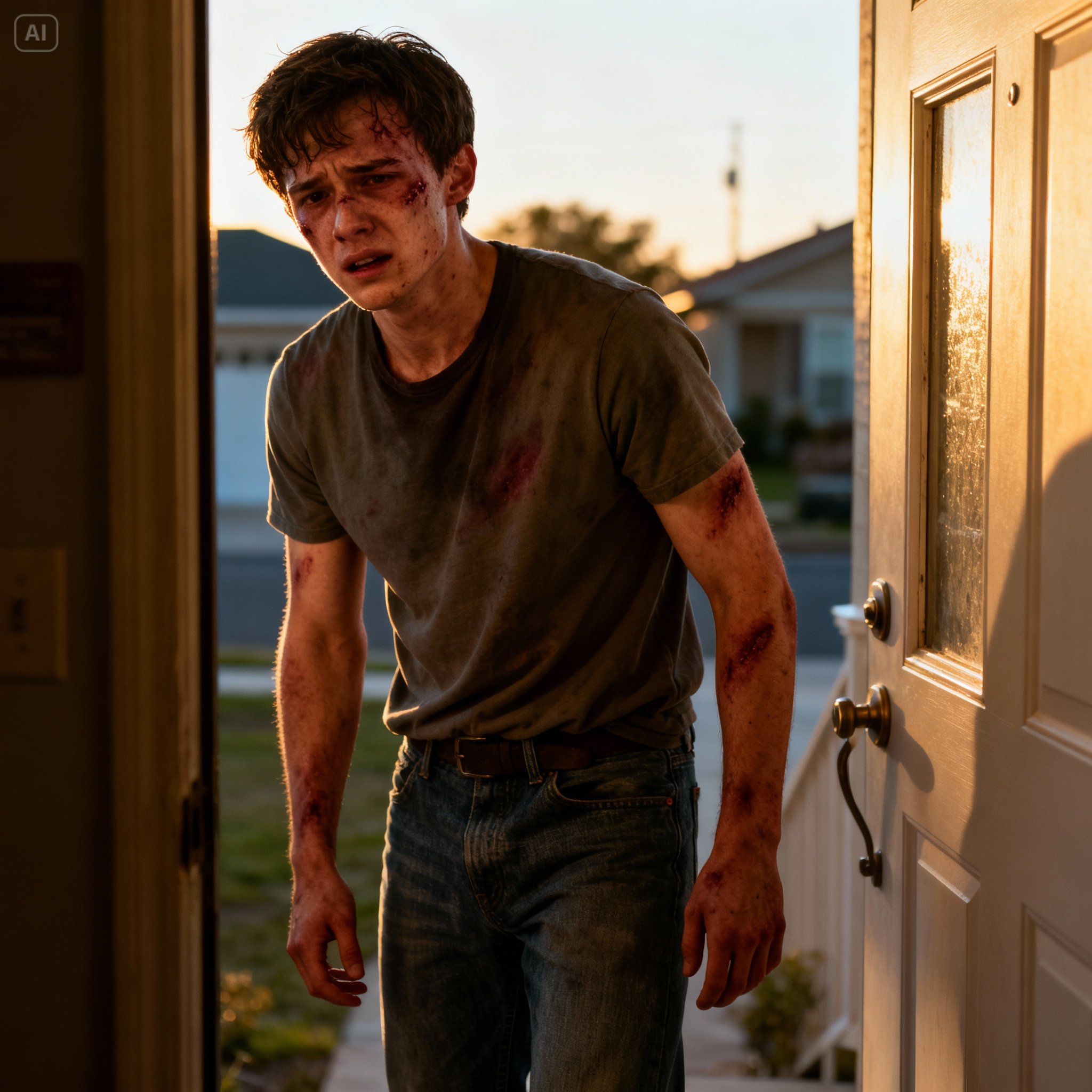 My Twin Brother Appeared At My Door, Covered In Bruises. His Wife’s Brothers Had Been Beating Him For…