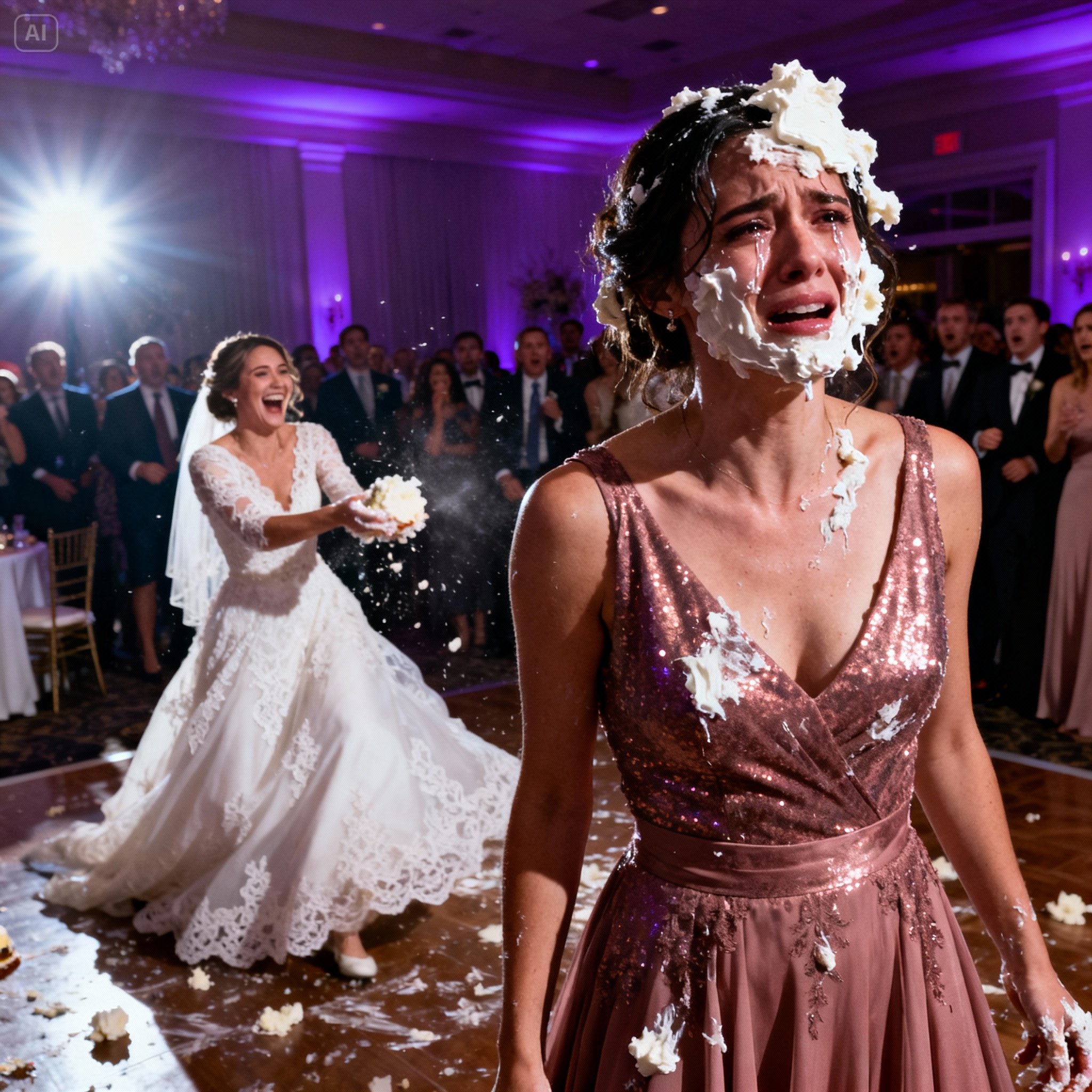 My sister threw the wedding cake at me and yelled, “I only invited family! You weren’t invited!” My parents burst out laughing, and the whole room erupted in laughter. Holding back tears, I left the venue. But a few hours later, when I returned, their faces were ashen.