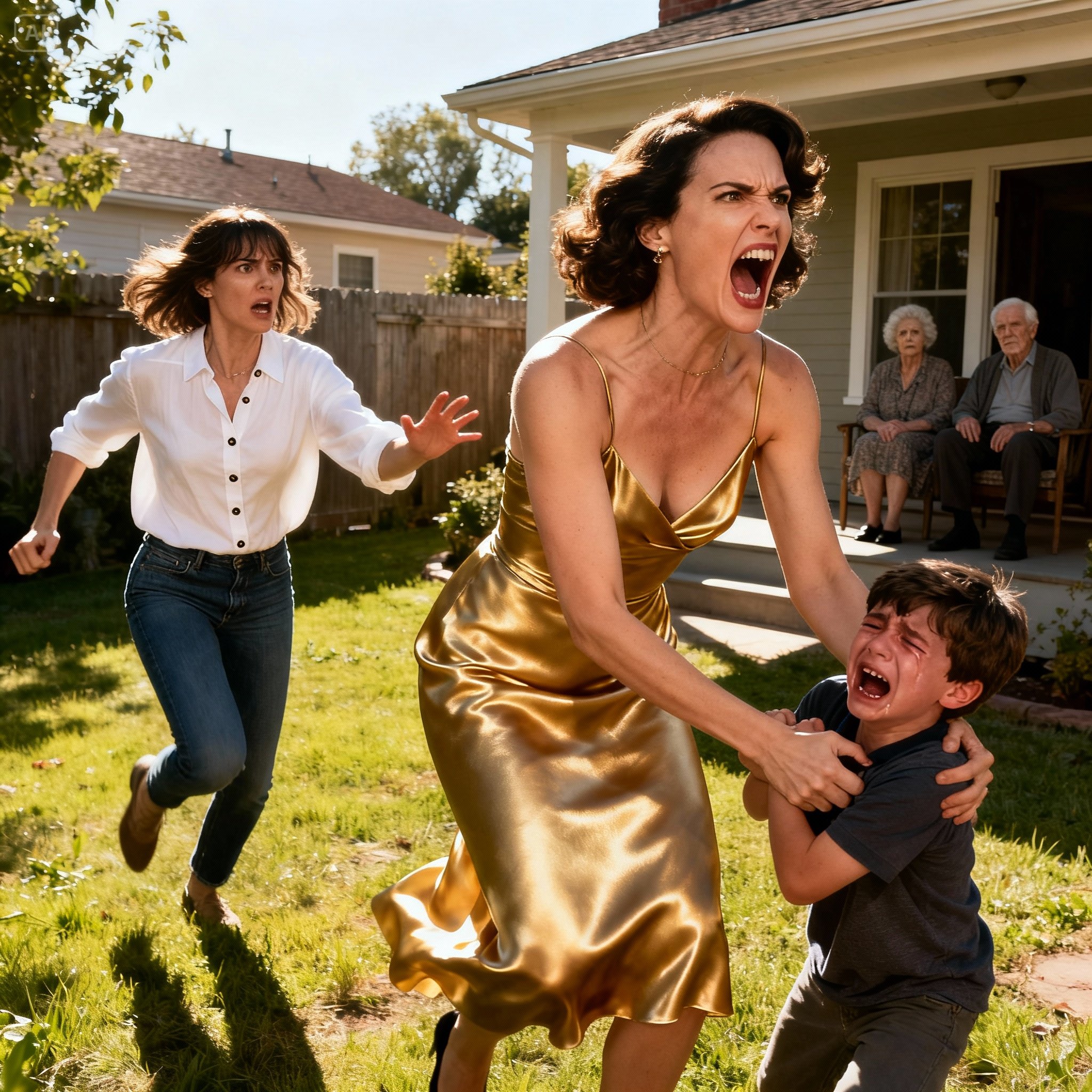 “—She dragged him by the hair! —my sister screamed—, Your brat ruined my dress!”