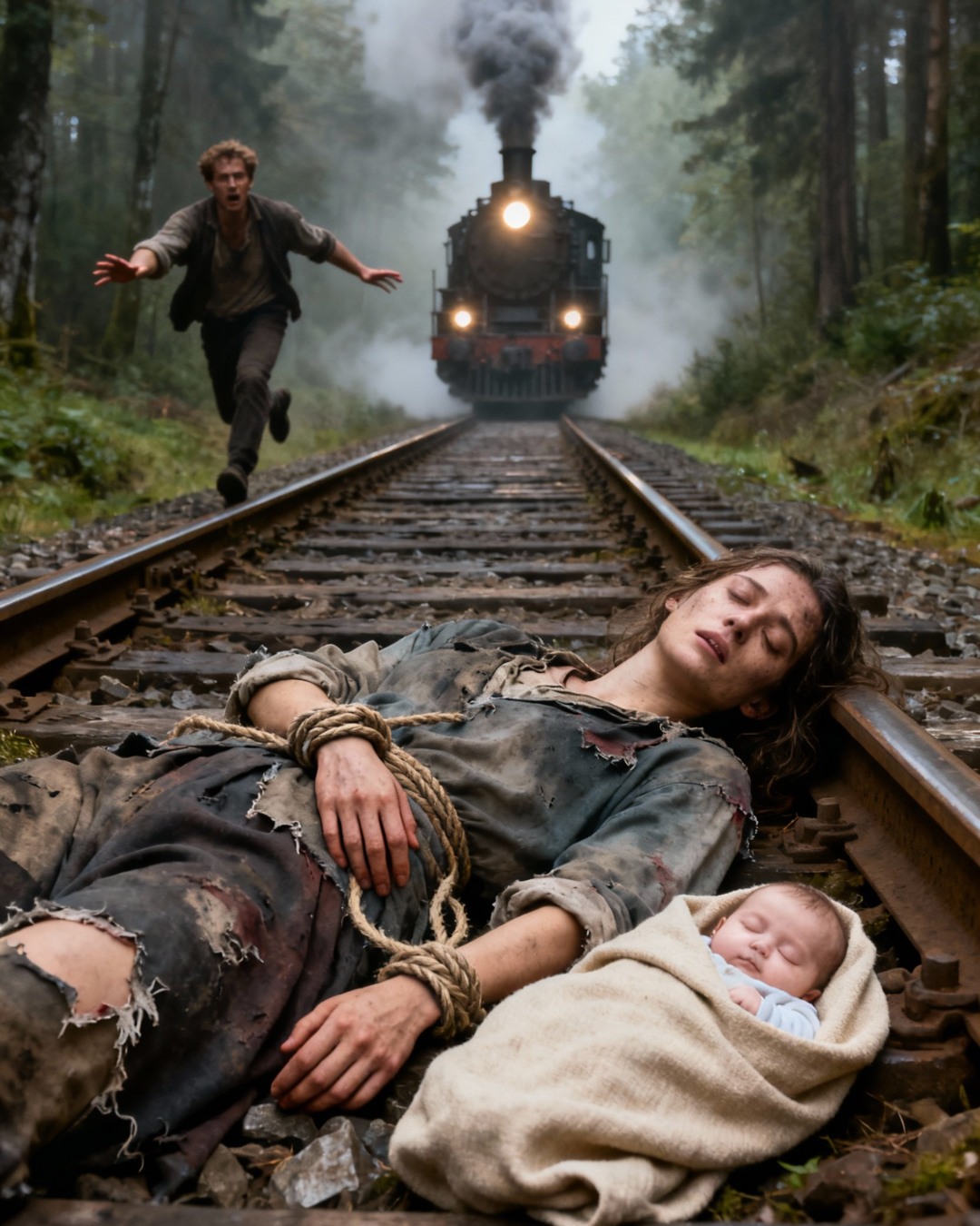 The piercing blast of a train horn shattered the bright evening sky, and as Noah raced toward the sound, he stumbled upon a nightmare that would change his life forever.