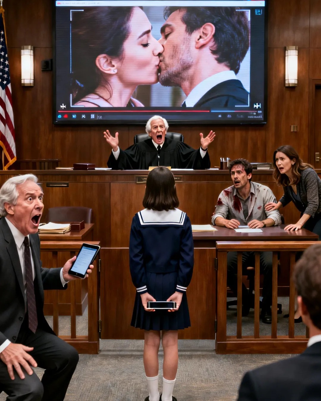 “My husband is filing for divorce and my 10-year-old daughter asks the judge: ‘Can I show you something Mom doesn’t know about, Your Honor?’. The judge nodded. When the video started, the entire courtroom froze in silence.”