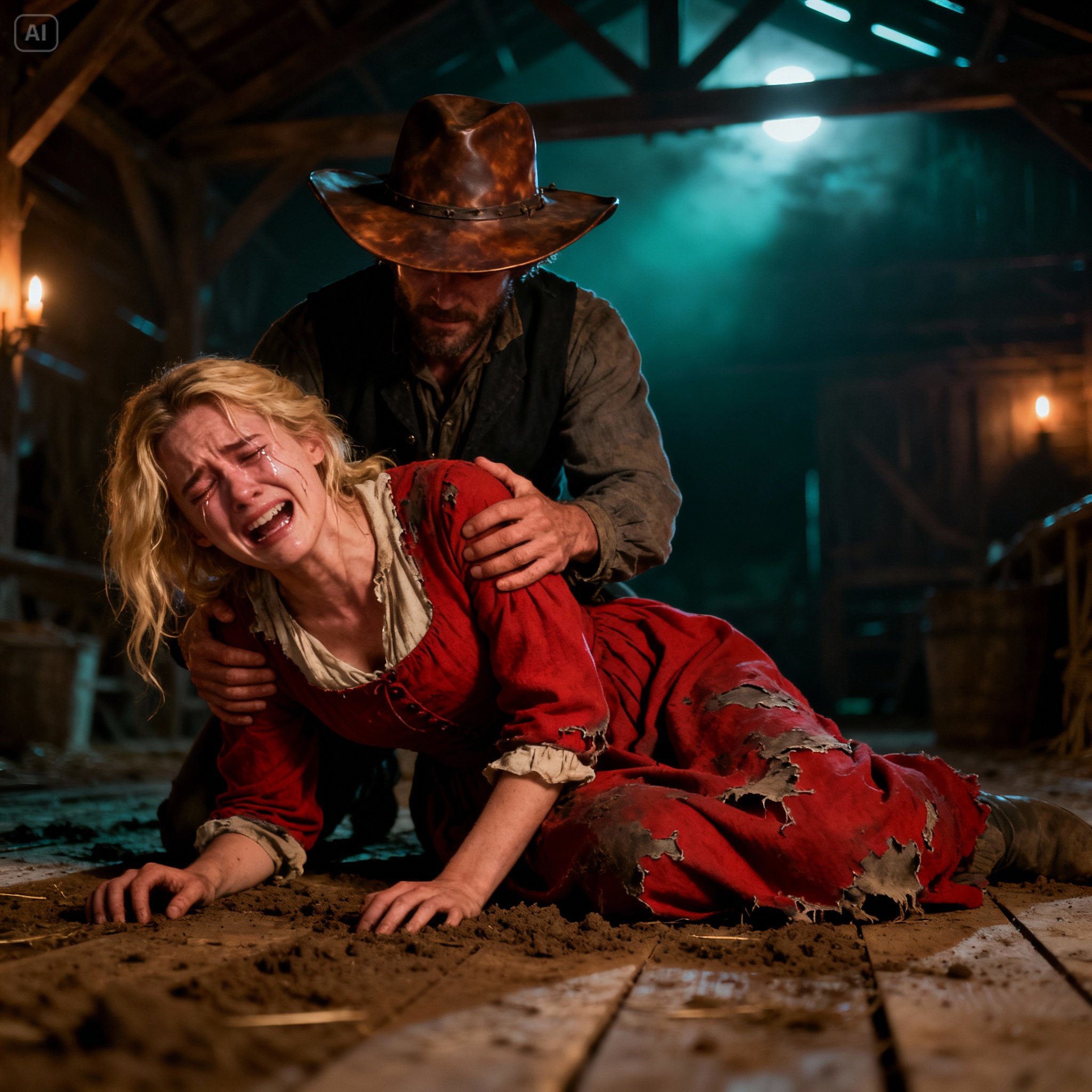 Every night she gave her body to the lonely rancher… until one day