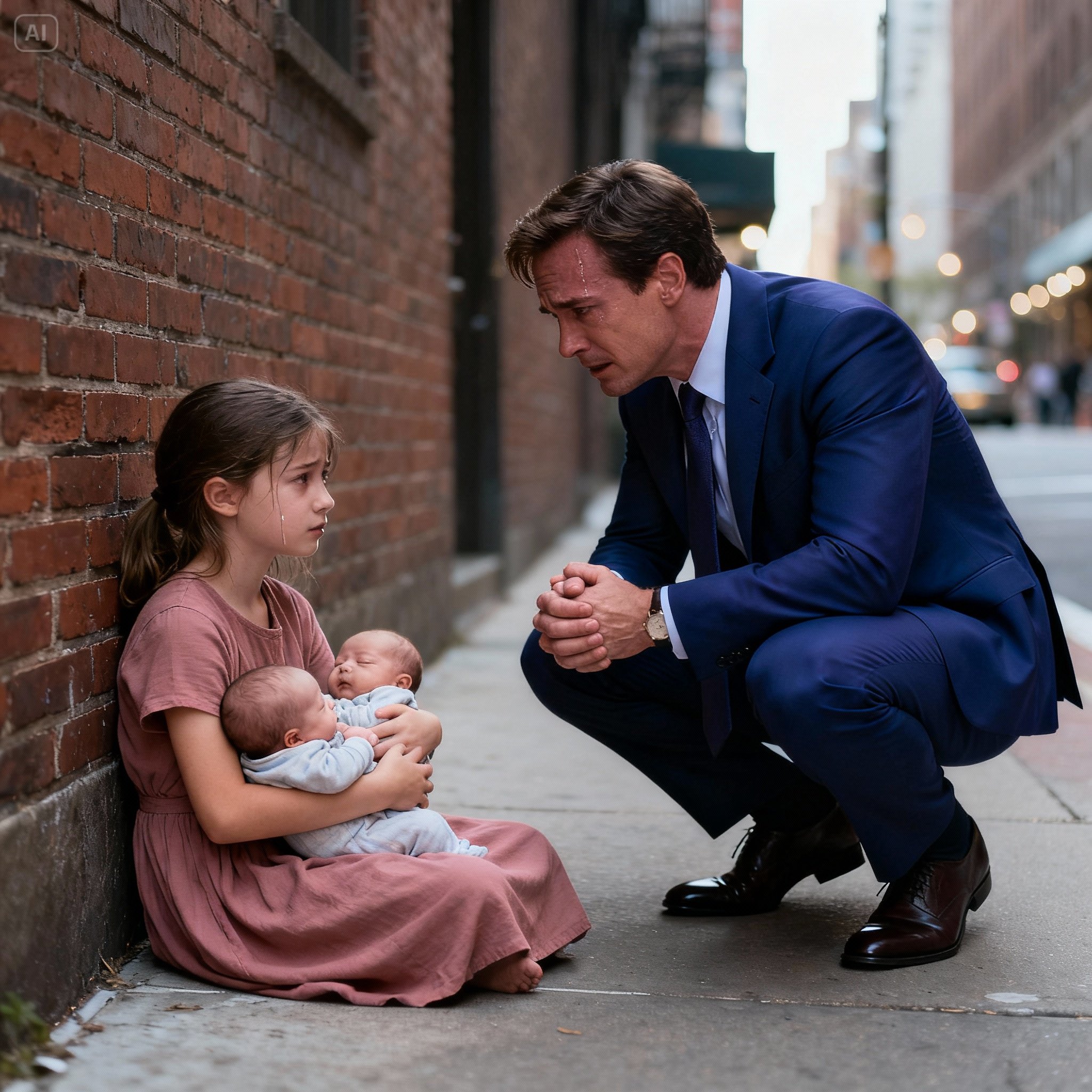 Poor girl discovers triplets, unaware they are a billionaire’s lost children…