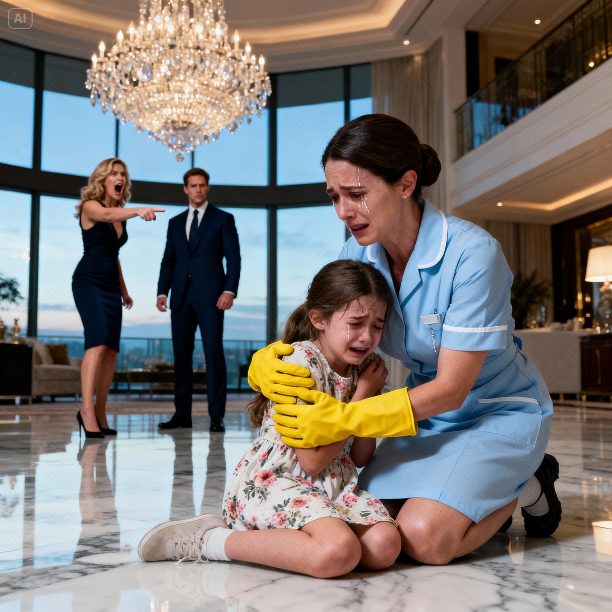 “The stepmother wore silk and diamonds, but when the father went away on trips, the girl’s luxurious room turned into a prison of hunger and tears.”