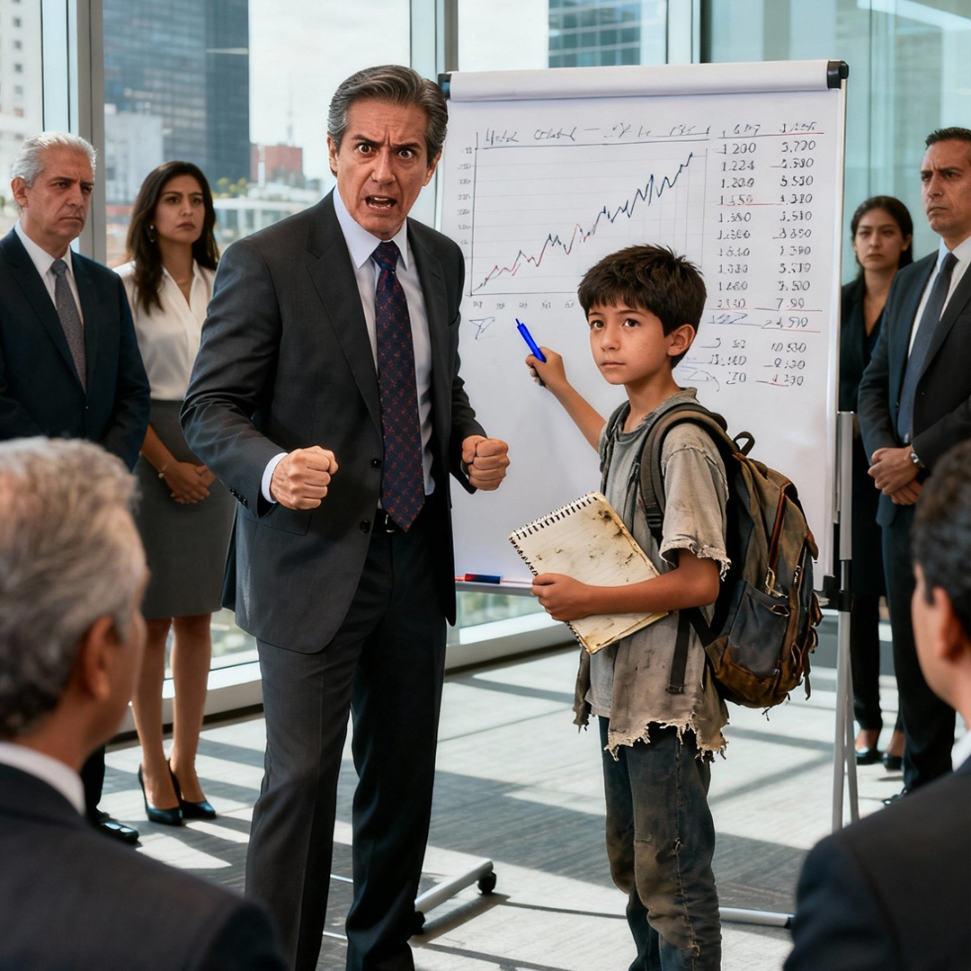 “YOUR CALCULATIONS ARE WRONG…” THE POOR BOY SAID… THE MILLIONAIRE LAUGHED… BUT HE WAS ALSO STUNNED.