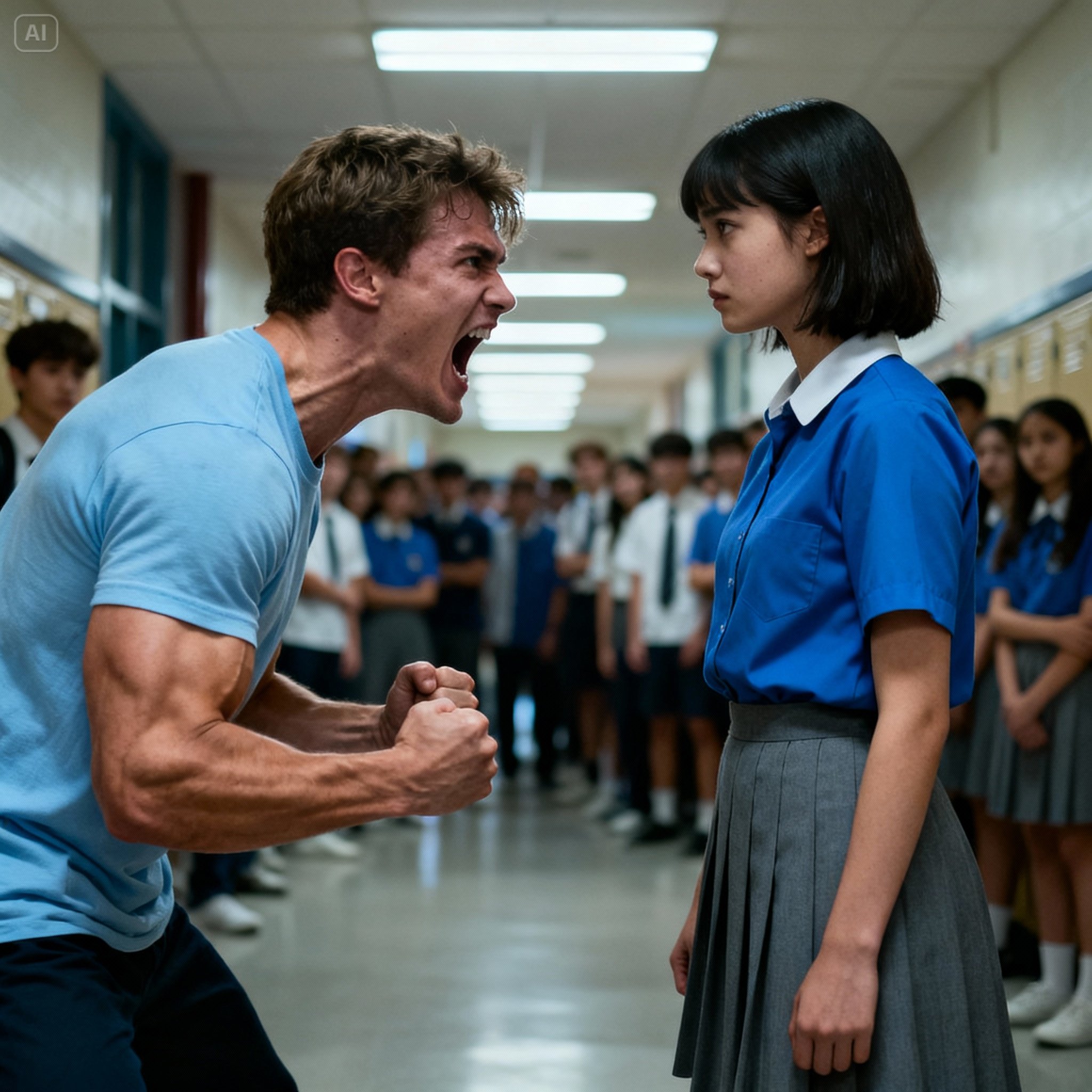 School bully picks on the wrong girl. 10 seconds later, he regrets it forever.