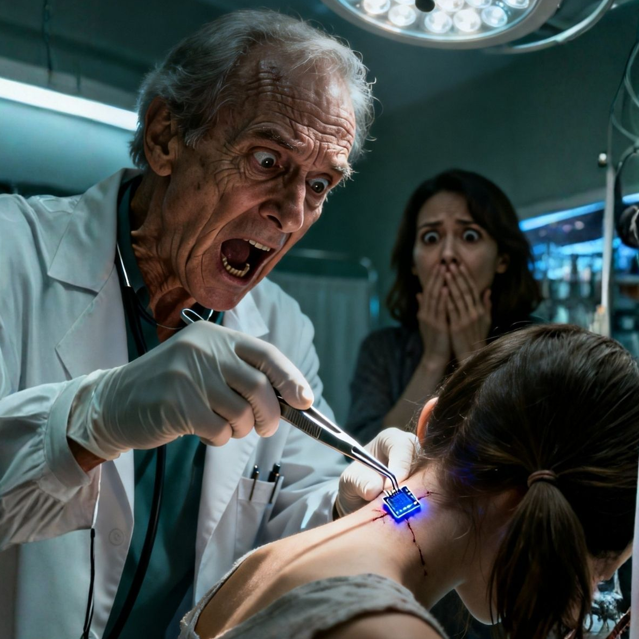 My 12-year-old daughter kept complaining about a sharp pain in the back of her neck, so I took her to get her hair done.