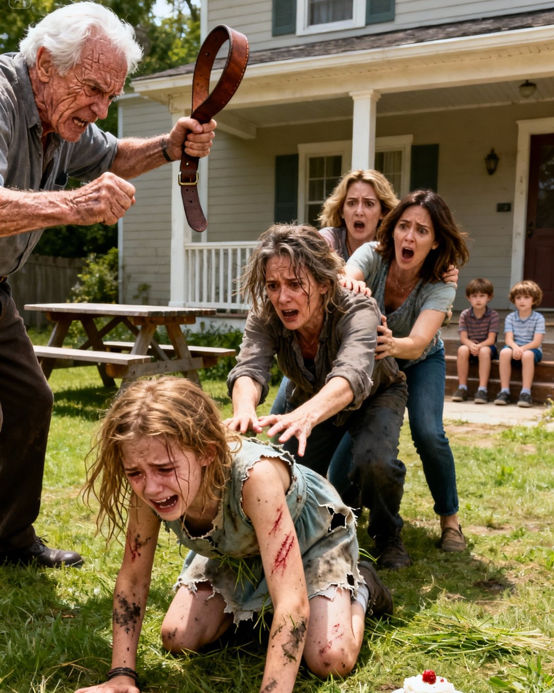 When I tried to protect my 5-year-old daughter from my father, my sister and mother forced me away while my father screamed: “Your spoiled little brat needs to learn some manners.” Then he began beating her with a belt until she stopped moving. My mother turned to me, her gaze cold as ice: “Pick her up and leave. You’ve ruined our relationship with your sister’s family. Don’t ever set foot in this house again.” I took my daughter away…