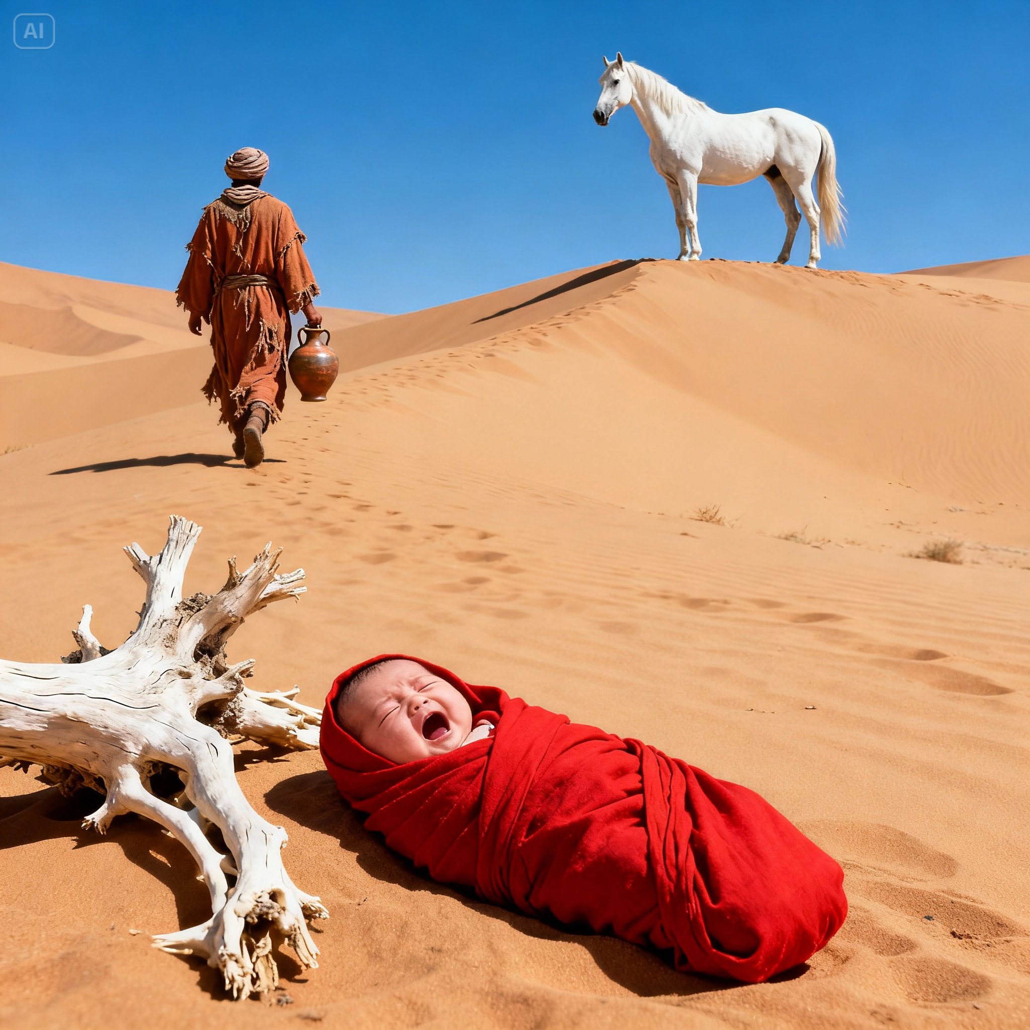 HER OWN FATHER ABANDONED HER IN THE DESERT FOR BEING BORN A GIRL… BUT THE HORSE PROTECTED HER…