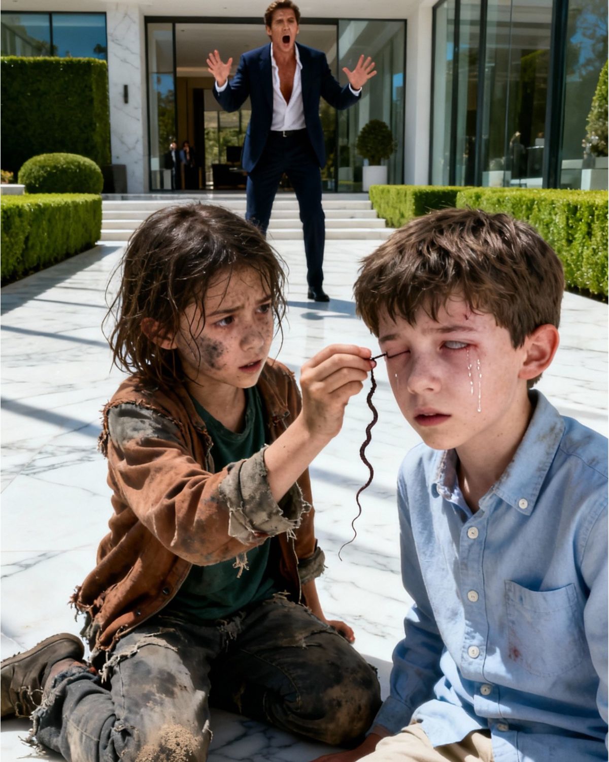 The MILLIONAIRE’S SON was BLIND… until a LITTLE GIRL pulled something from his eyes that no one could have ever imagined…