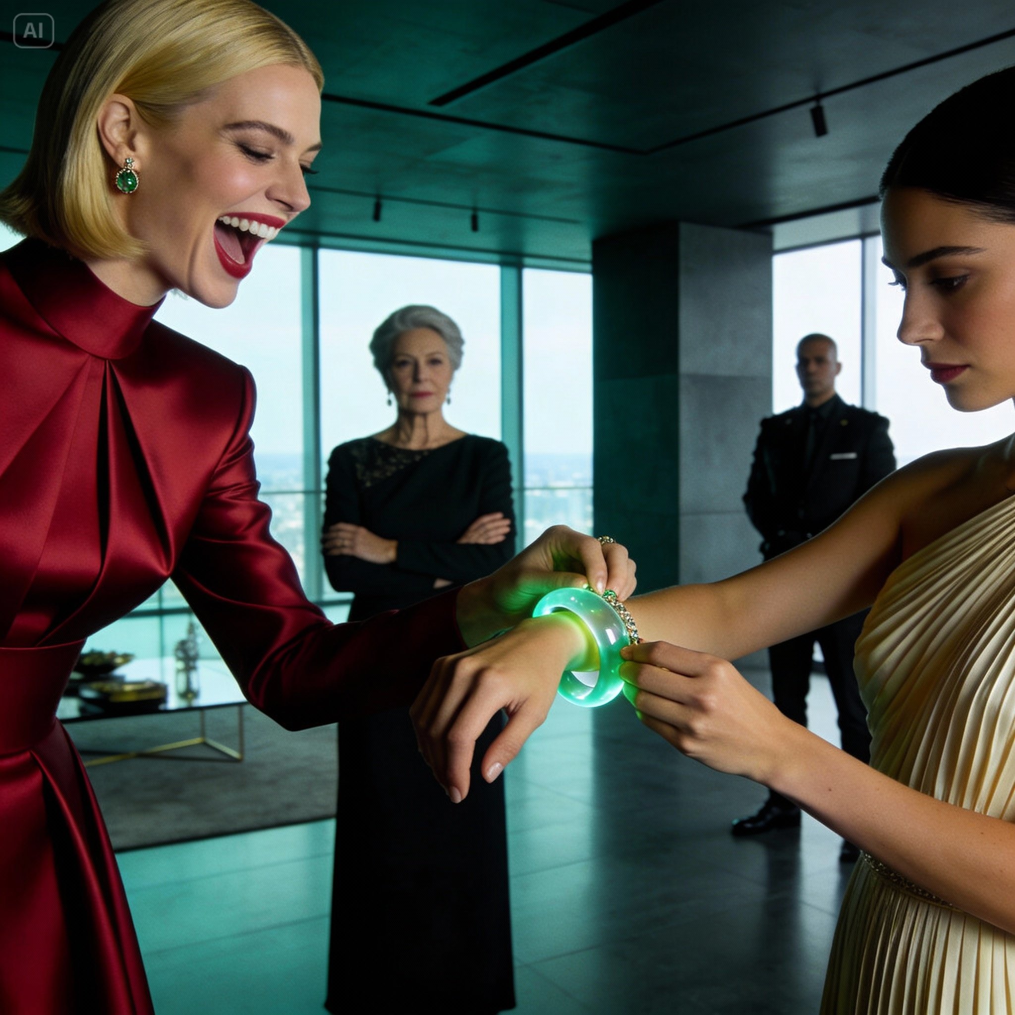 My husband gave me a $50,000 jade bracelet for our anniversary and said, “You deserve the best.” That night, a text from an unknown number flashed on my phone: “Throw it away NOW, or you’ll regret it.” I thought it was a sick joke. So I “lent” the bracelet to my jealous sister-in-law instead. By morning, she was in the ICU, my mother-in-law was screaming, and the doctor quietly told me WHOSE BABY she was carrying…