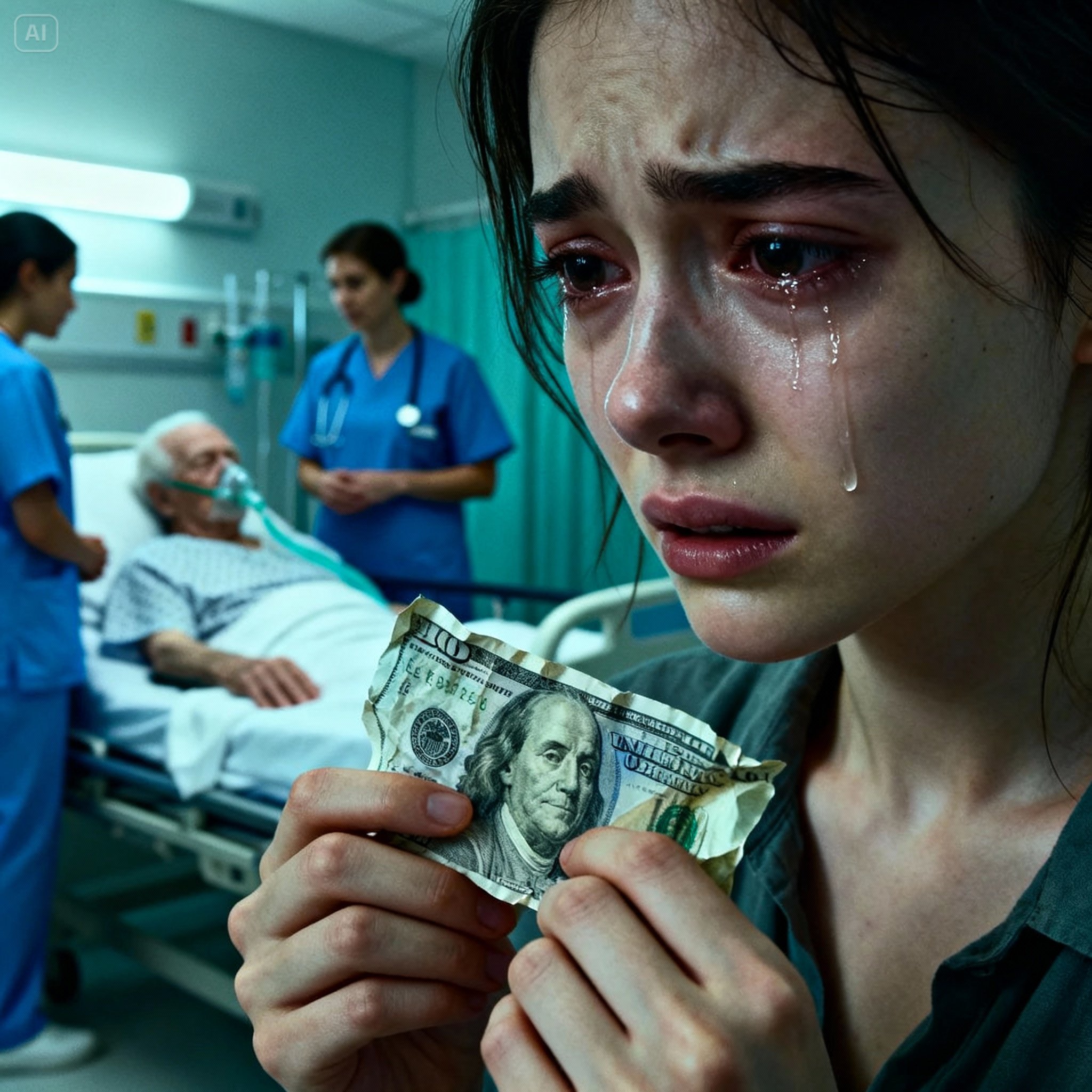 When my husband was hospitalized after a car accident, I noticed that the elderly woman in the bed next to his was completely alone, so I began bringing her food three times a day. One day, she gave me an old banknote and said something that shocked me…