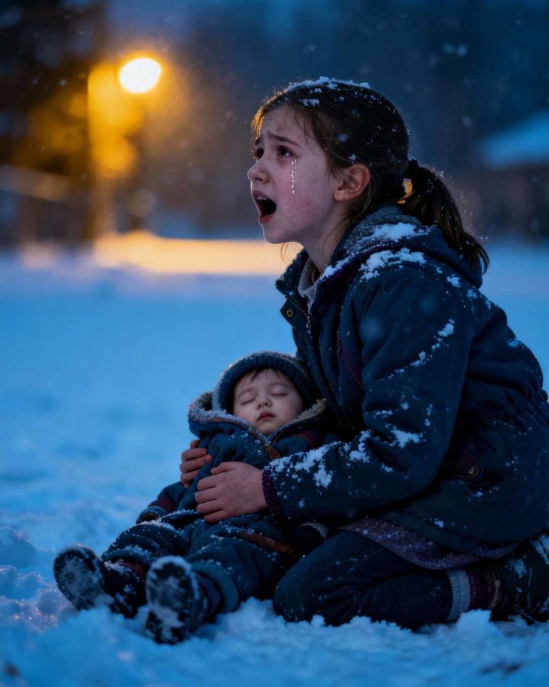 During Christmas, I decided to leave my 8-year-old daughter and her three-year-old sister at my parents’ house and told them: “You girls go inside. I have to go see your father at the hospital.” But my parents rejected them. Then they slammed the door in their faces. My daughter had to walk back home with her little sister in her arms, in the freezing cold, having no idea about the area. My three-year-old daughter collapsed from exhaustion and the cold. My 8-year-old tried to carry her, but eventually, she also lost consciousness…