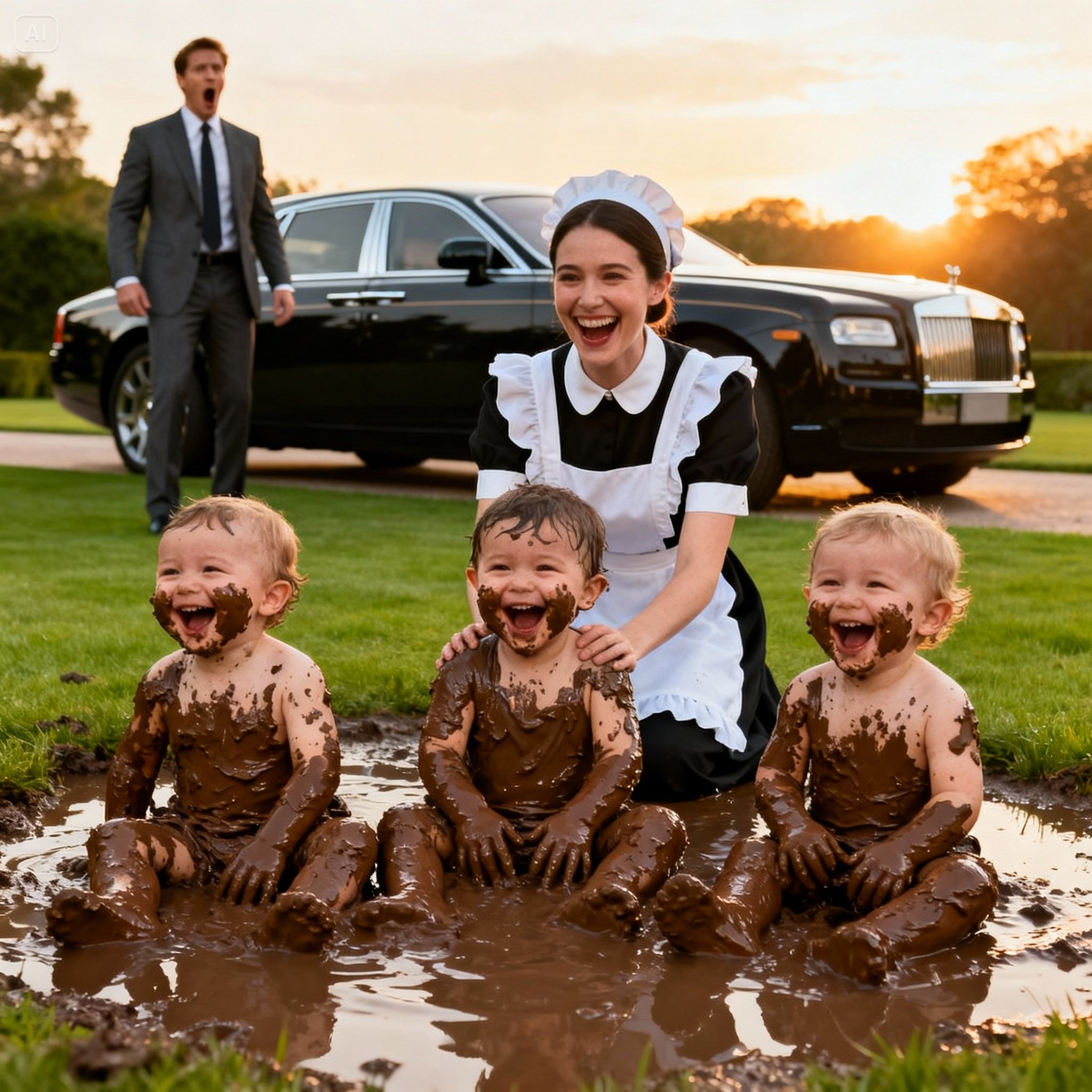 The millionaire fired the nanny because she had let his children play the mud… but he eventually faced the truth.