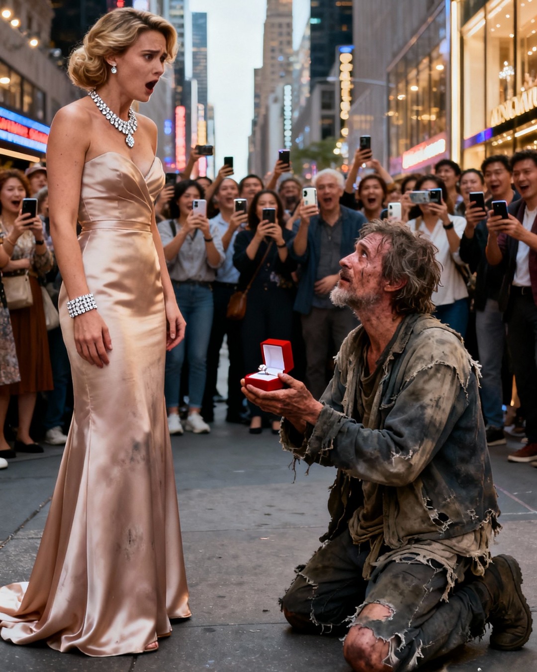 “Please, marry me,” a billionaire single mother begged a homeless man — but his condition left her stunned…