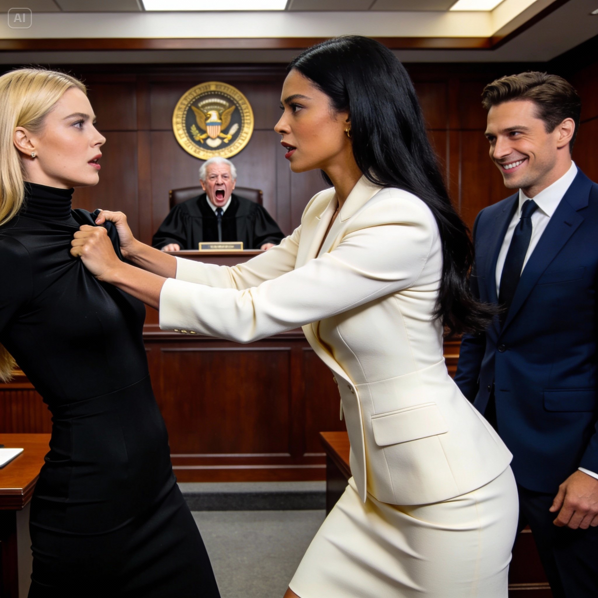 “Your Honor, are you going to permit a physical assault in your courtroom?!” — The mistress slapped me in front of the corrupt judge, not knowing I was an undercover Federal Director about to arrest them all.