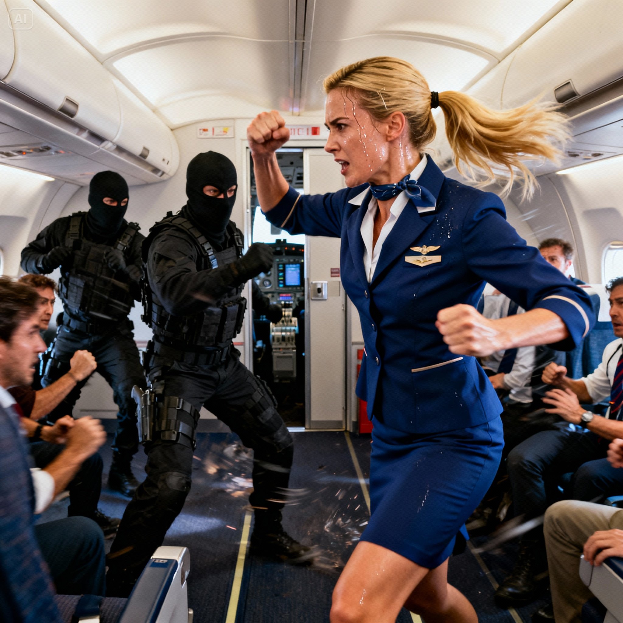 Hijackers Took the Plane — Then the “Flight Attendant” Flew Like a Combat Ace