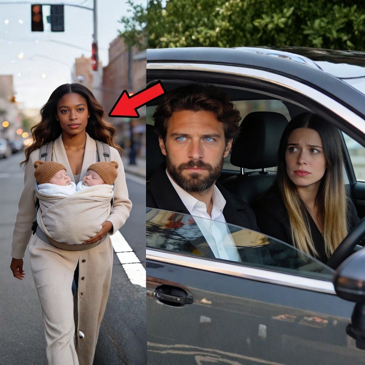 BILLIONAIRE WAS TAKING HIS FIANCÉE HOME UNTIL HE SAW HIS EX CROSSING THE CROSSWALK WITH TWINS