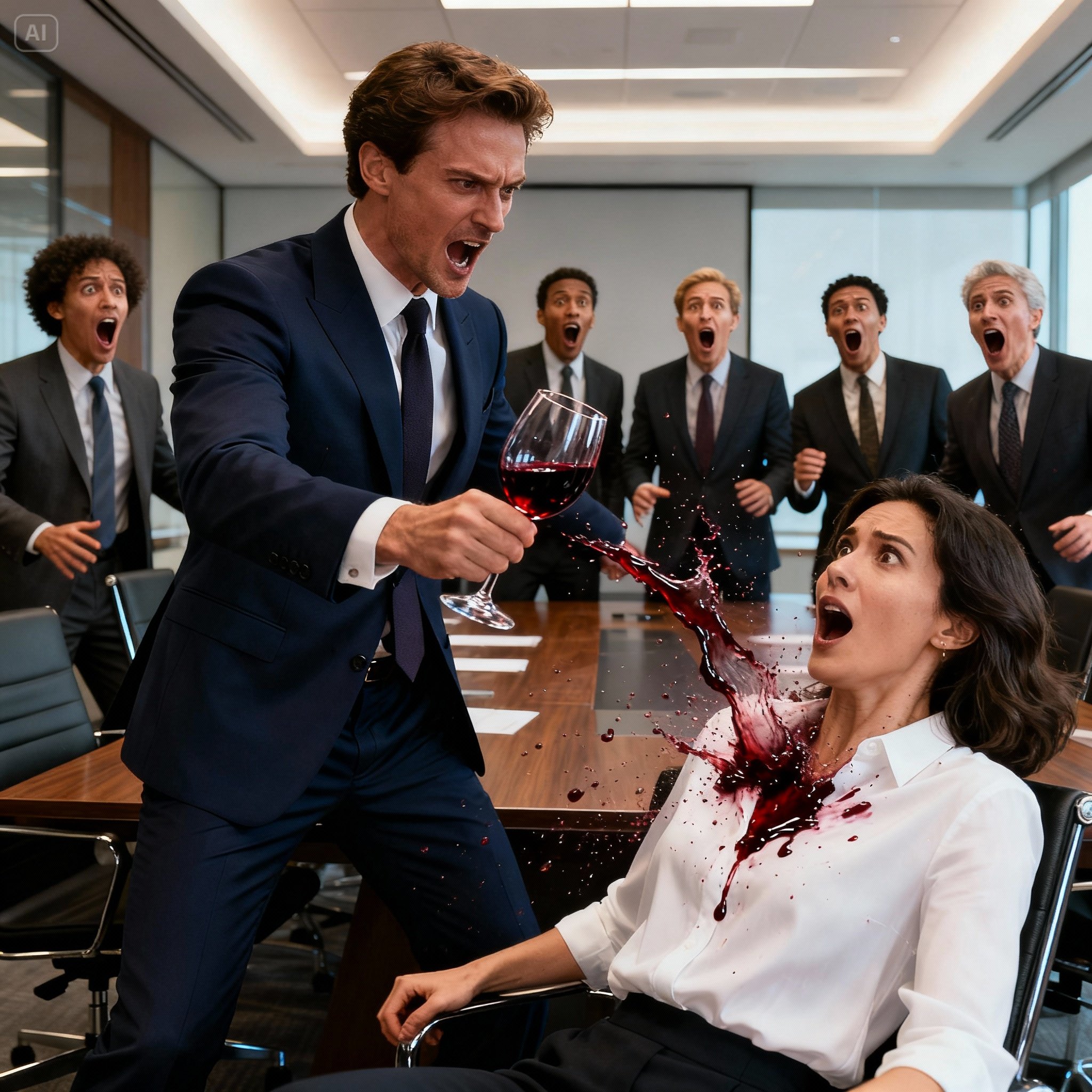 “The directors throw a glass at a Black woman at work: her billionaire husband walks in, and what happened in the next 60 seconds will leave you breathless…”