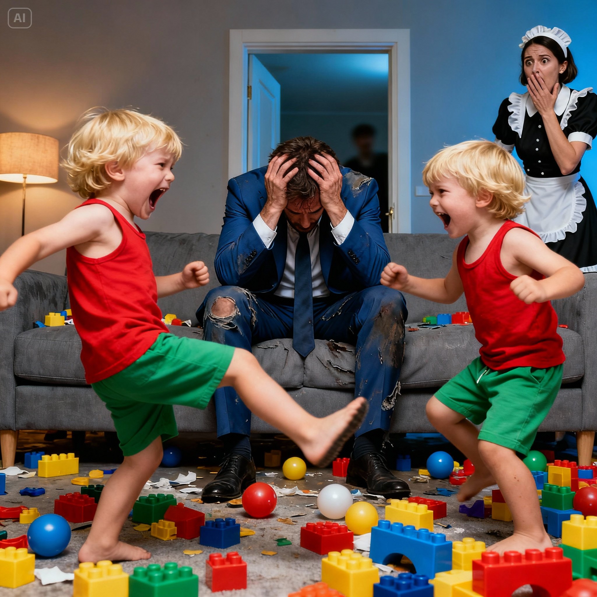 NO ONE COULD TAME THE WIDOWER’S REBELLIOUS TWINS UNTIL A NEW NANNY DID THE IMPOSSIBLE IN 24 HOURS