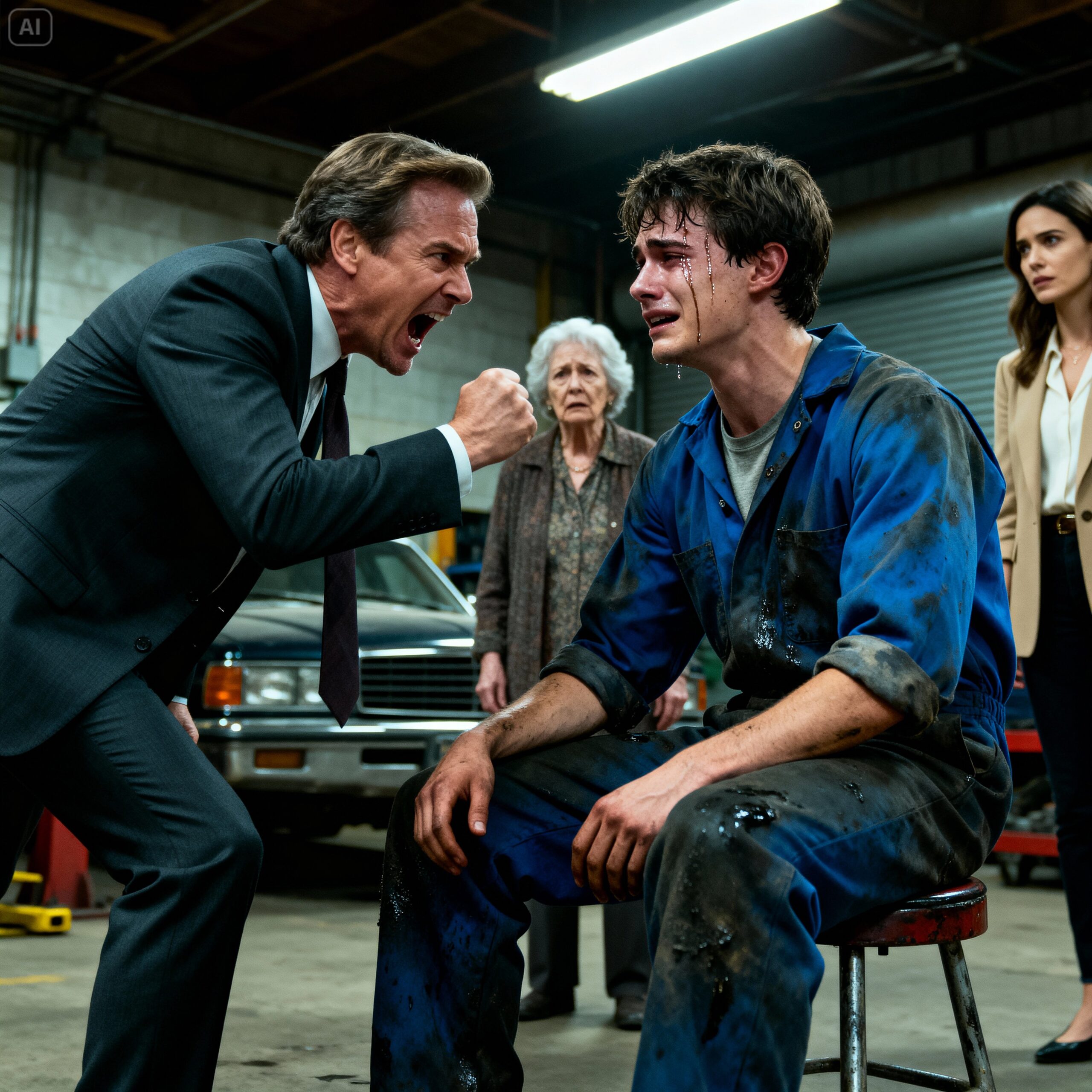 He fixed an elderly woman’s car for free—and they fired him… but days later he found out who she really was…