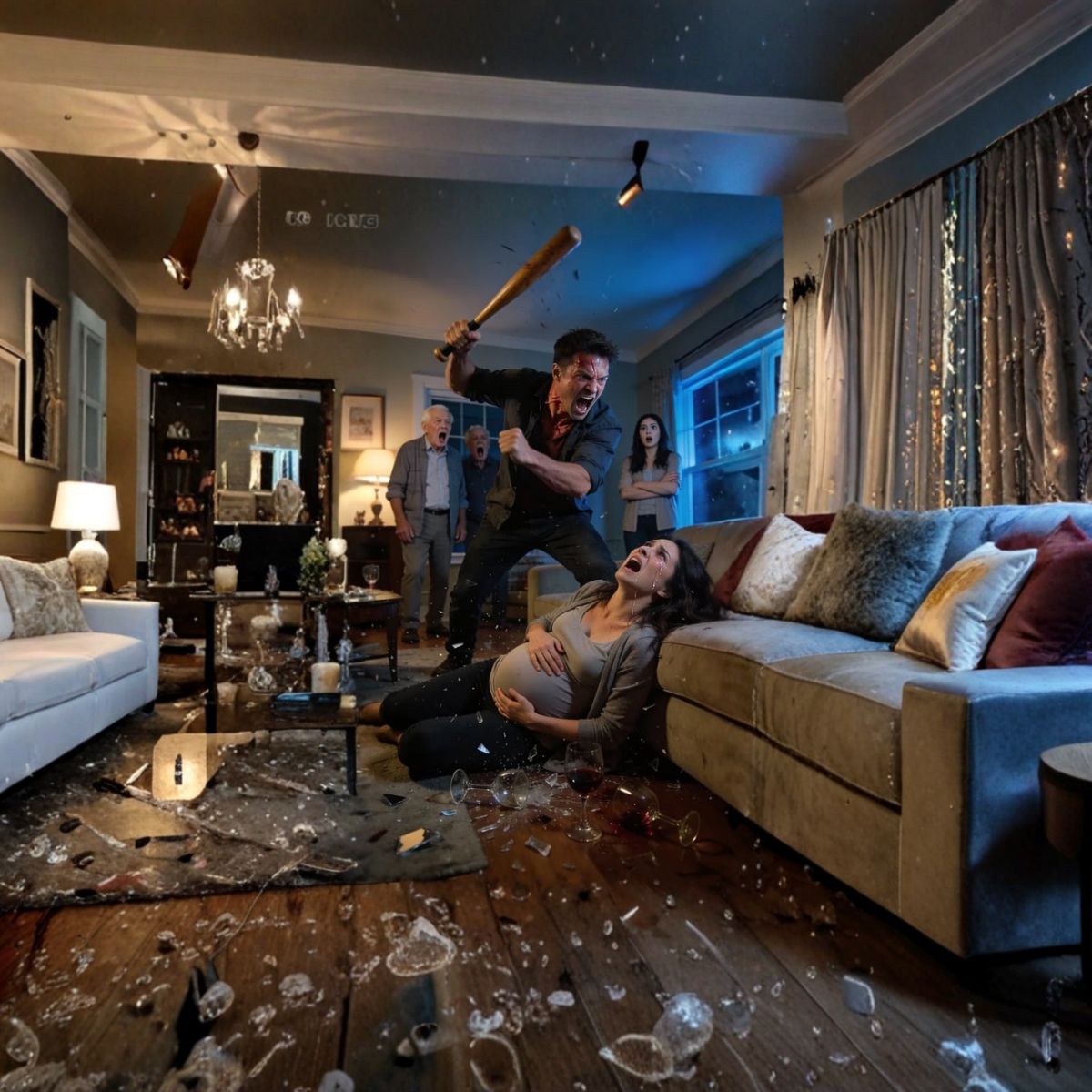 “My husband h!t me while I was pregnant as his parents laughed… but they didn’t know one message would destroy everything.”