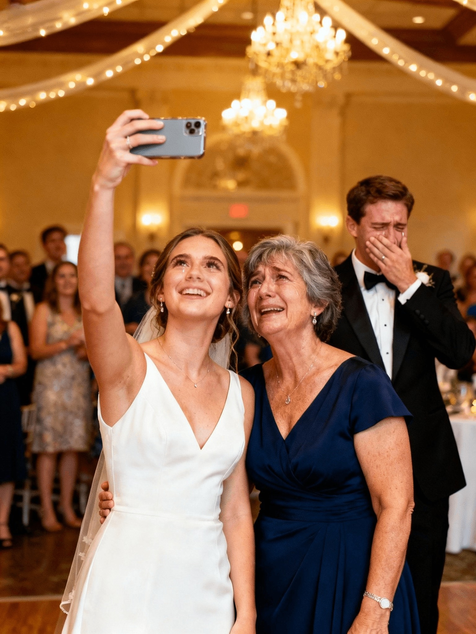 At my wedding, my in-laws mocked my mother in front of 204 people. Then, one of them told a guest: “That’s not a mother. It’s a mistake in a dress.” My fiancé laughed. I didn’t. I stood up, took the microphone, and canceled the wedding in front of everyone. Then I did this. The next day, their world fell apart because…