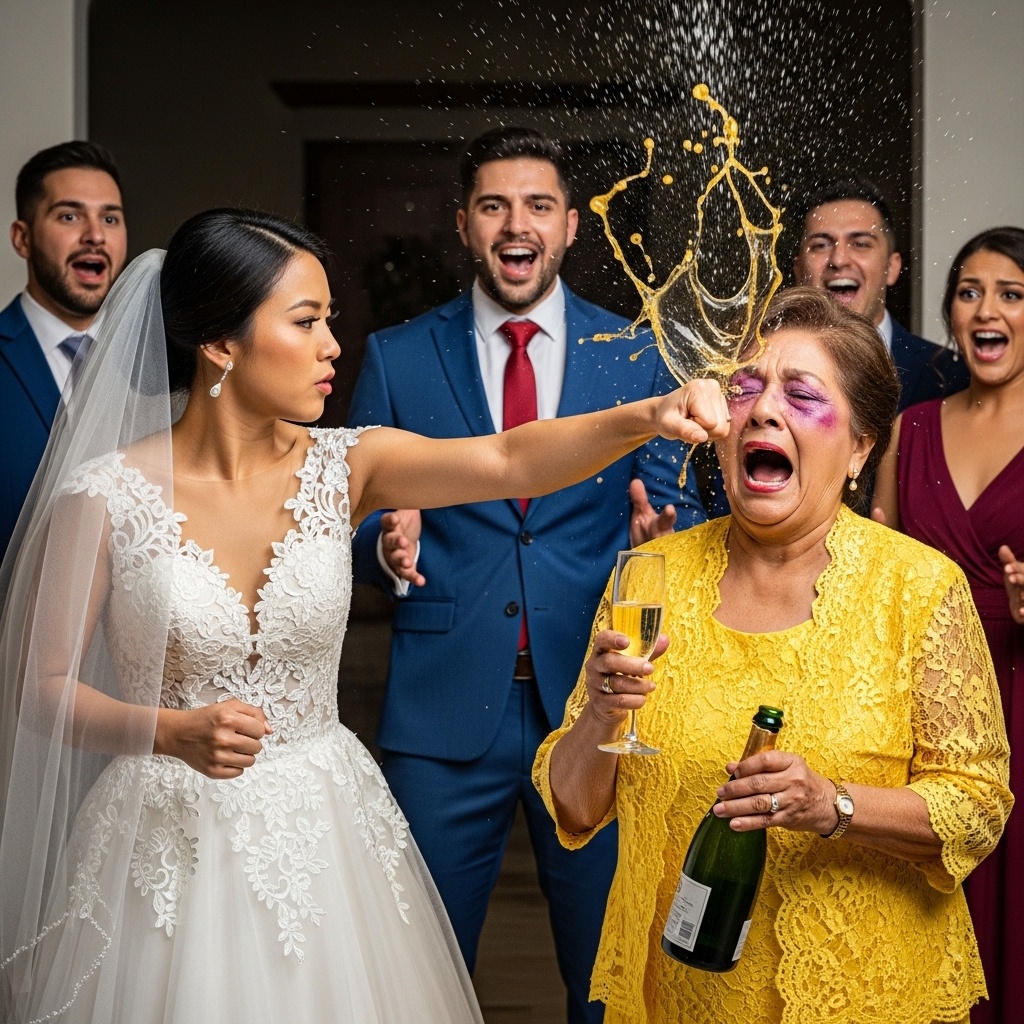 HER DAUGHTER-IN-LAW STRUCK HER IN FRONT OF EVERYONE AT THE WEDDING… BUT THE GRANDMOTHER TOOK REVENGE WITH SOMETHING THAT MARKED THE NIGHT