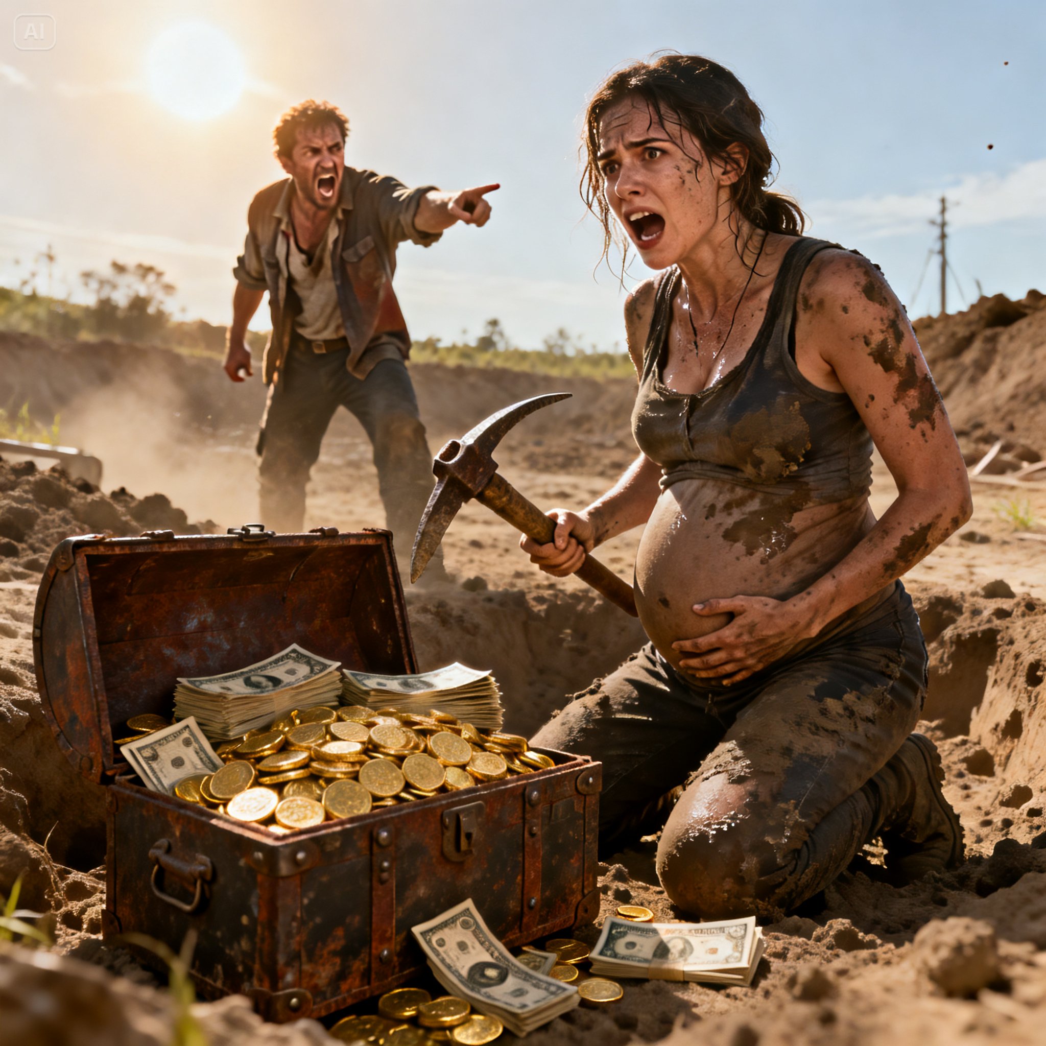 He forced his poor pregnant wife to work in the fields under the scorching sun, and what she unearthed changed everything.