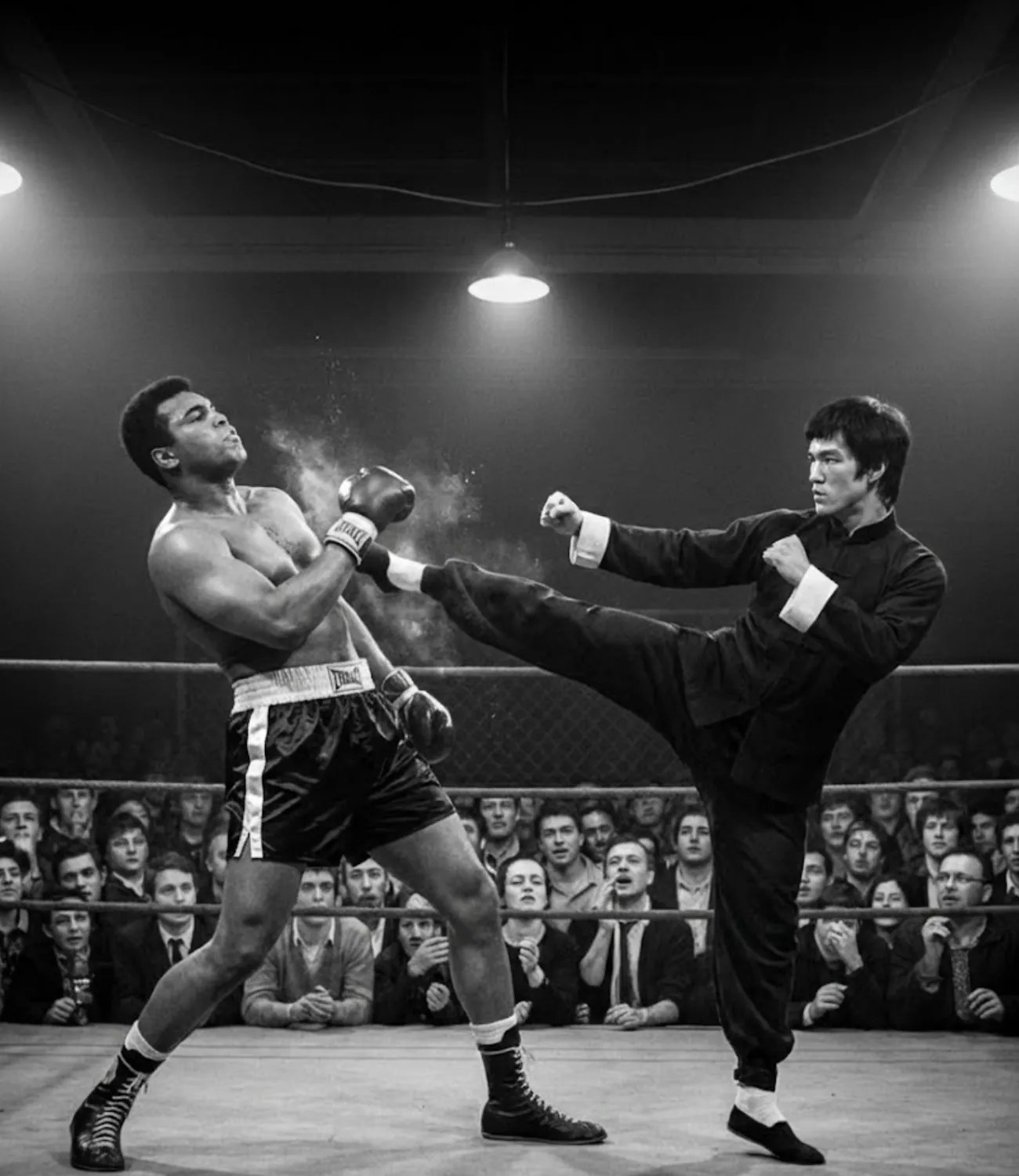 Muhammad Ali lowered his guard and told Bruce Lee: “Hit me.” Three seconds later, the champion was on his knees struggling to breathe.